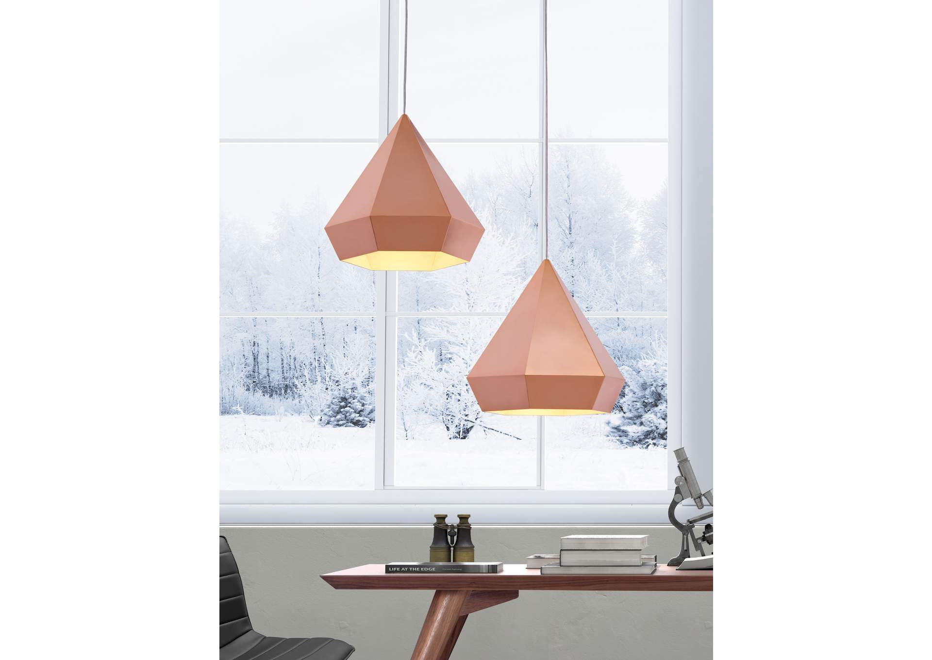 Forecast Ceiling Lamp Rose Gold,Zuo
