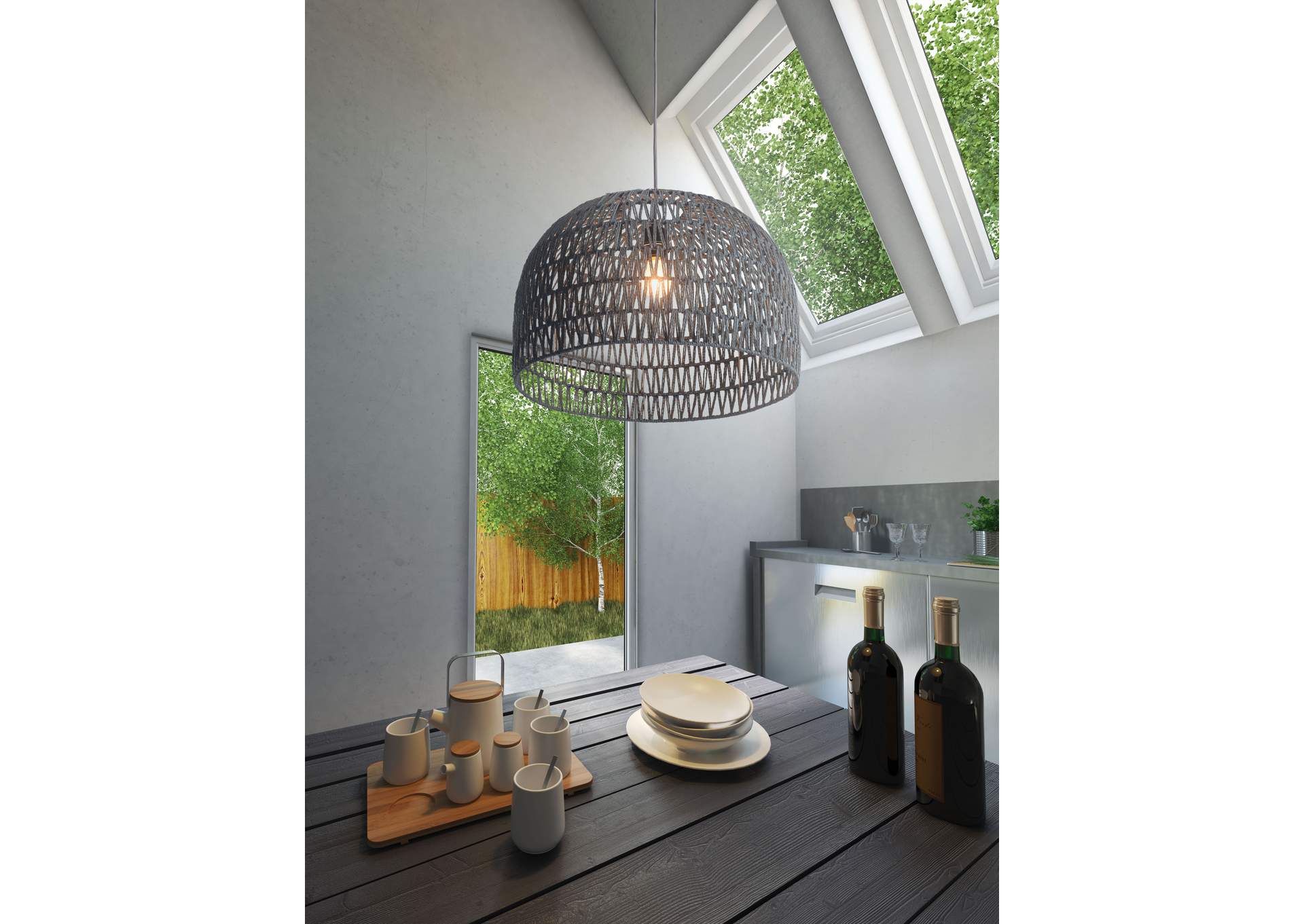 Paradise Ceiling Lamp Gray,Zuo