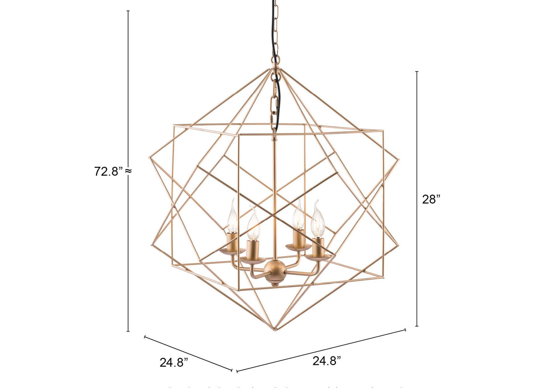 Penta Ceiling Lamp Gold,Zuo
