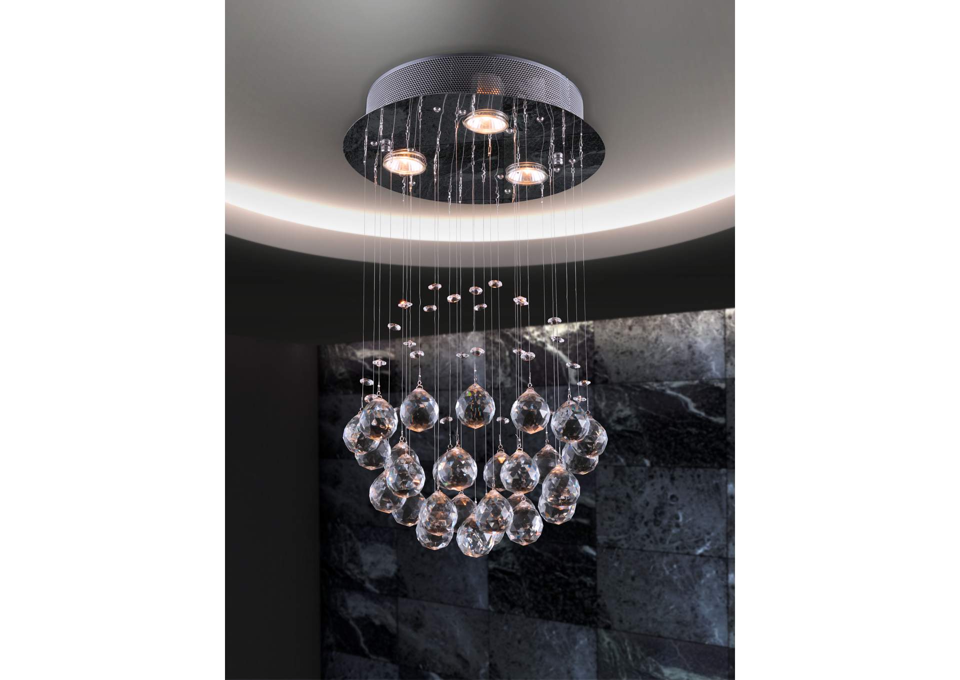 Pollow Ceiling Lamp Chrome,Zuo
