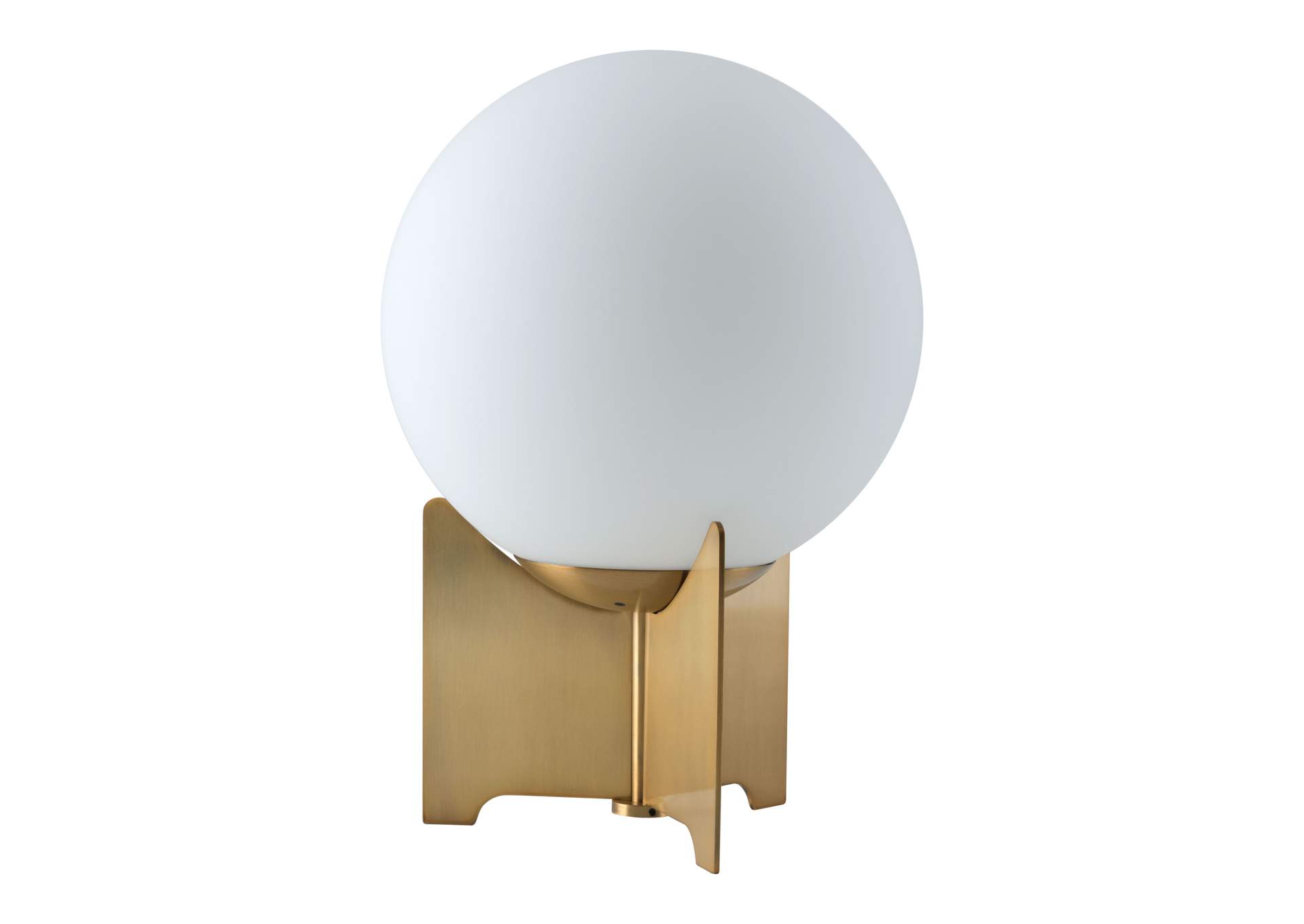 Pearl Table Lamp White & Brass,Zuo