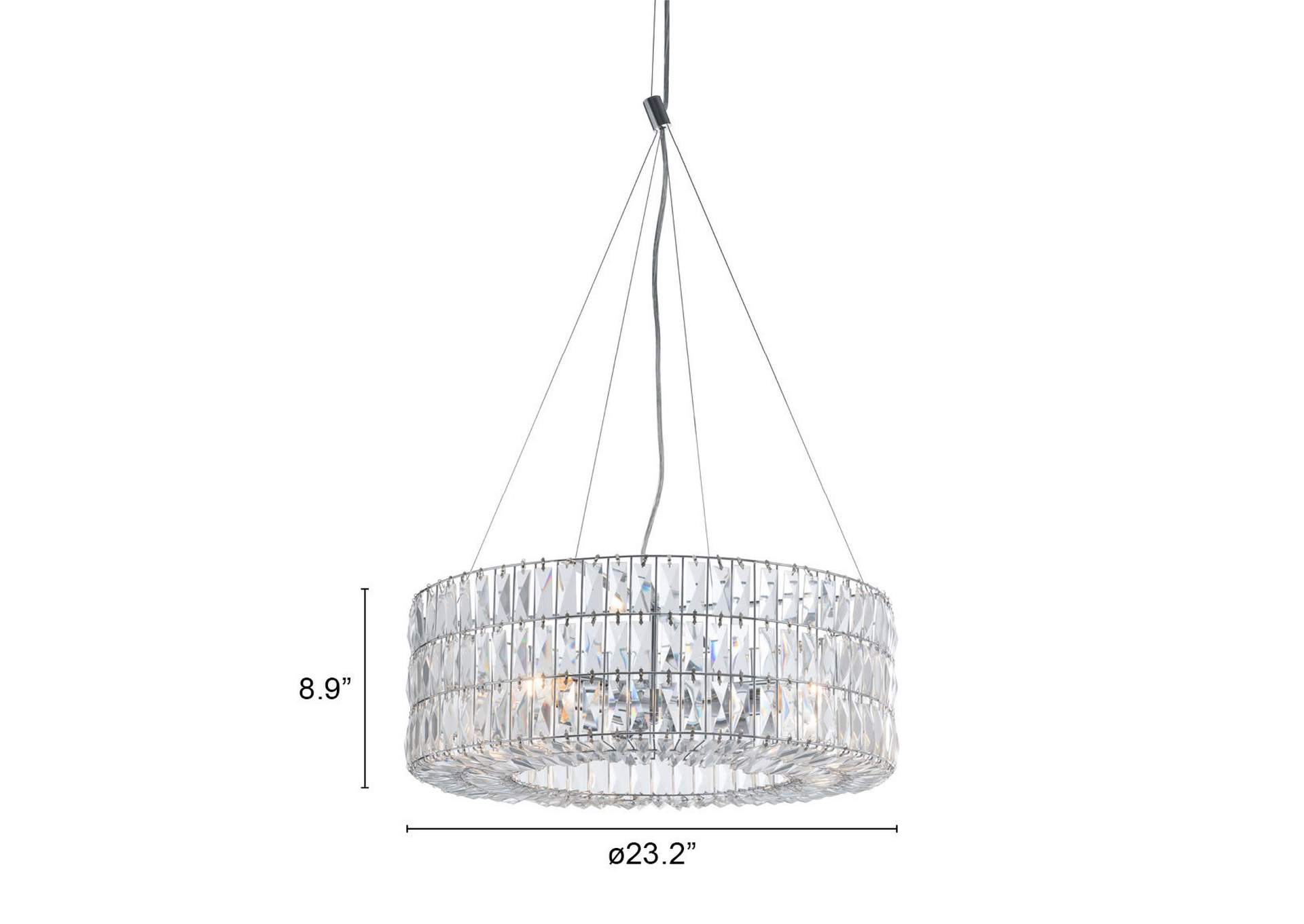 Jena Ceiling Lamp Chrome,Zuo