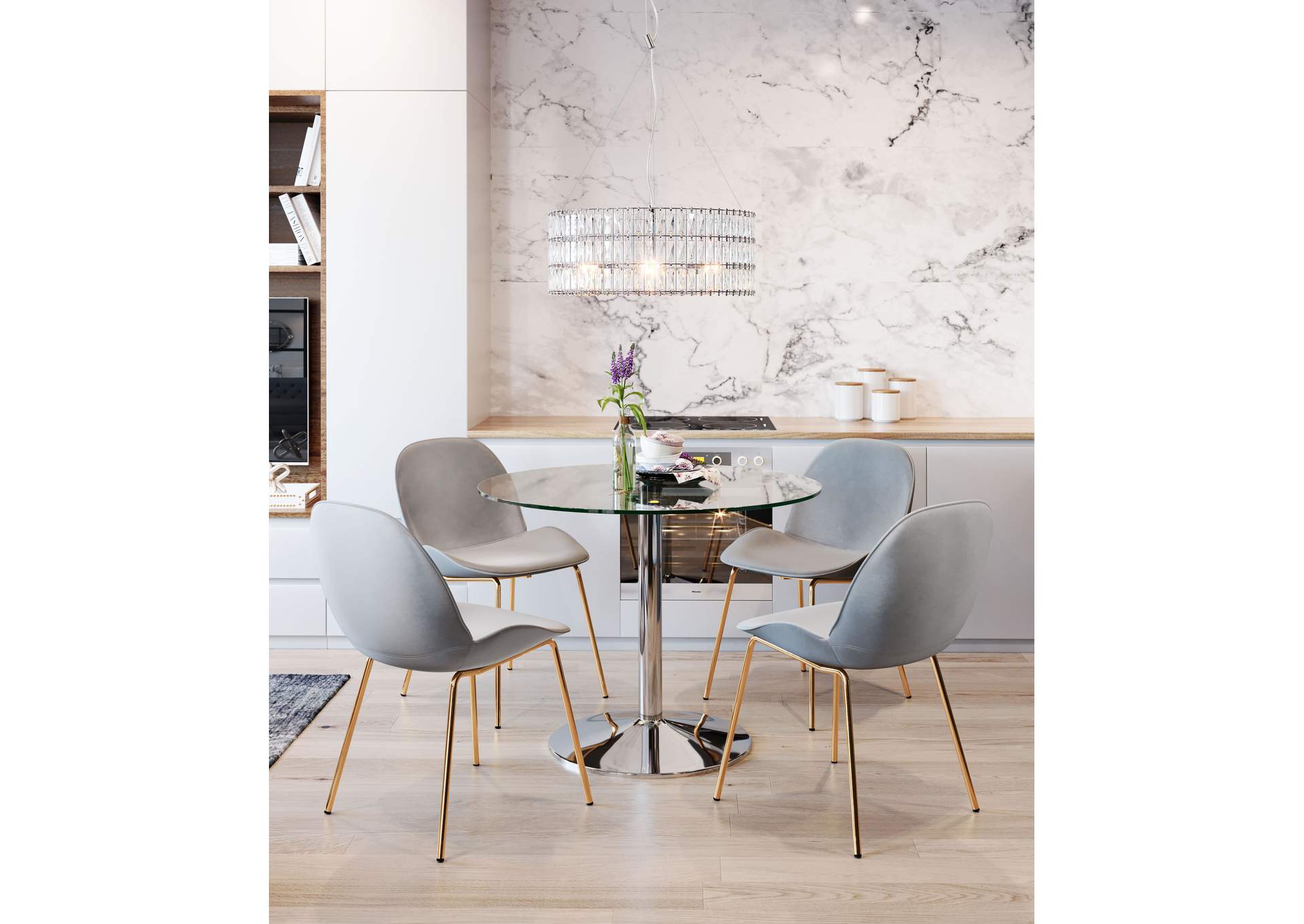 Jena Ceiling Lamp Chrome,Zuo