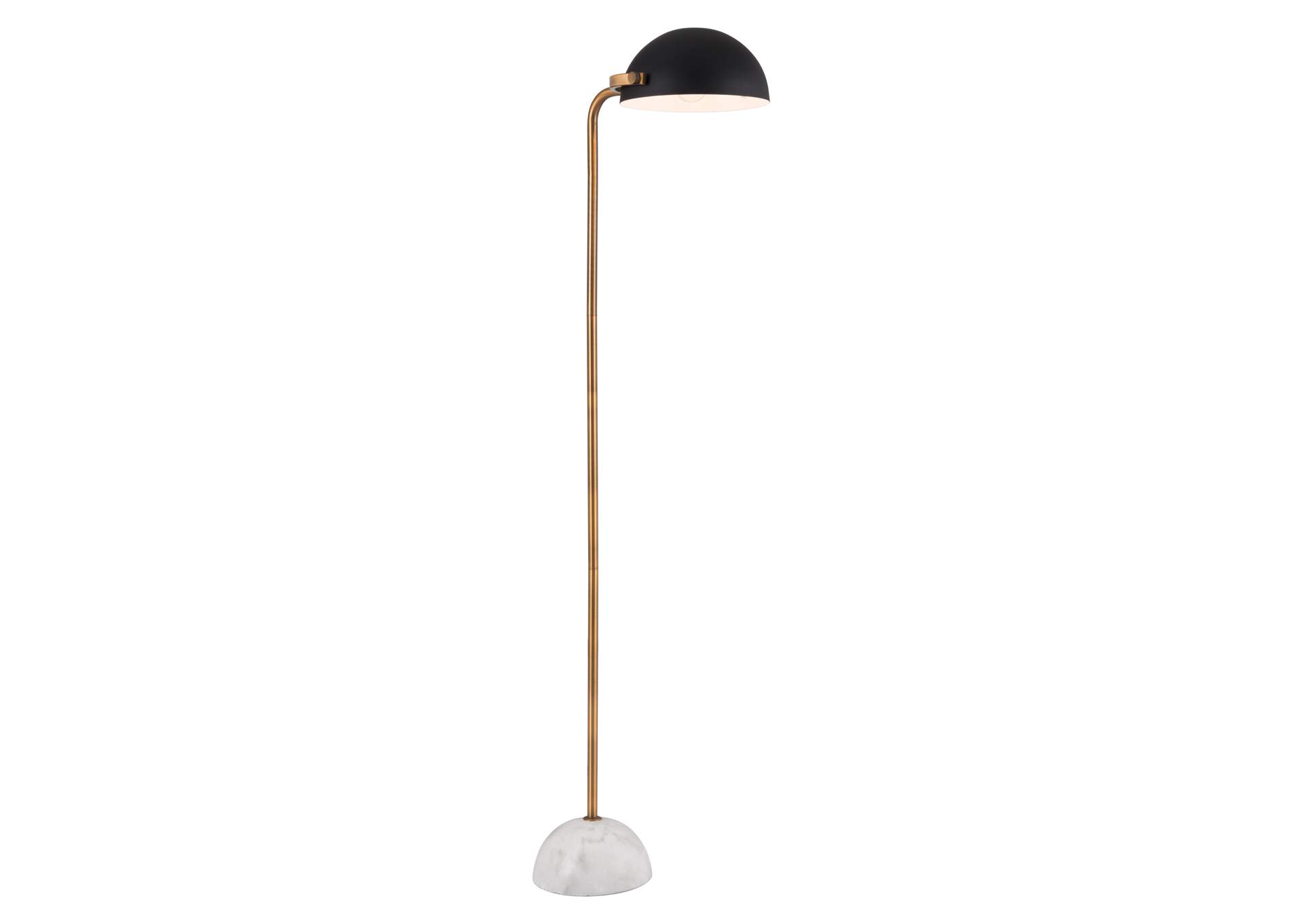 Irving Floor Lamp Black & White,Zuo