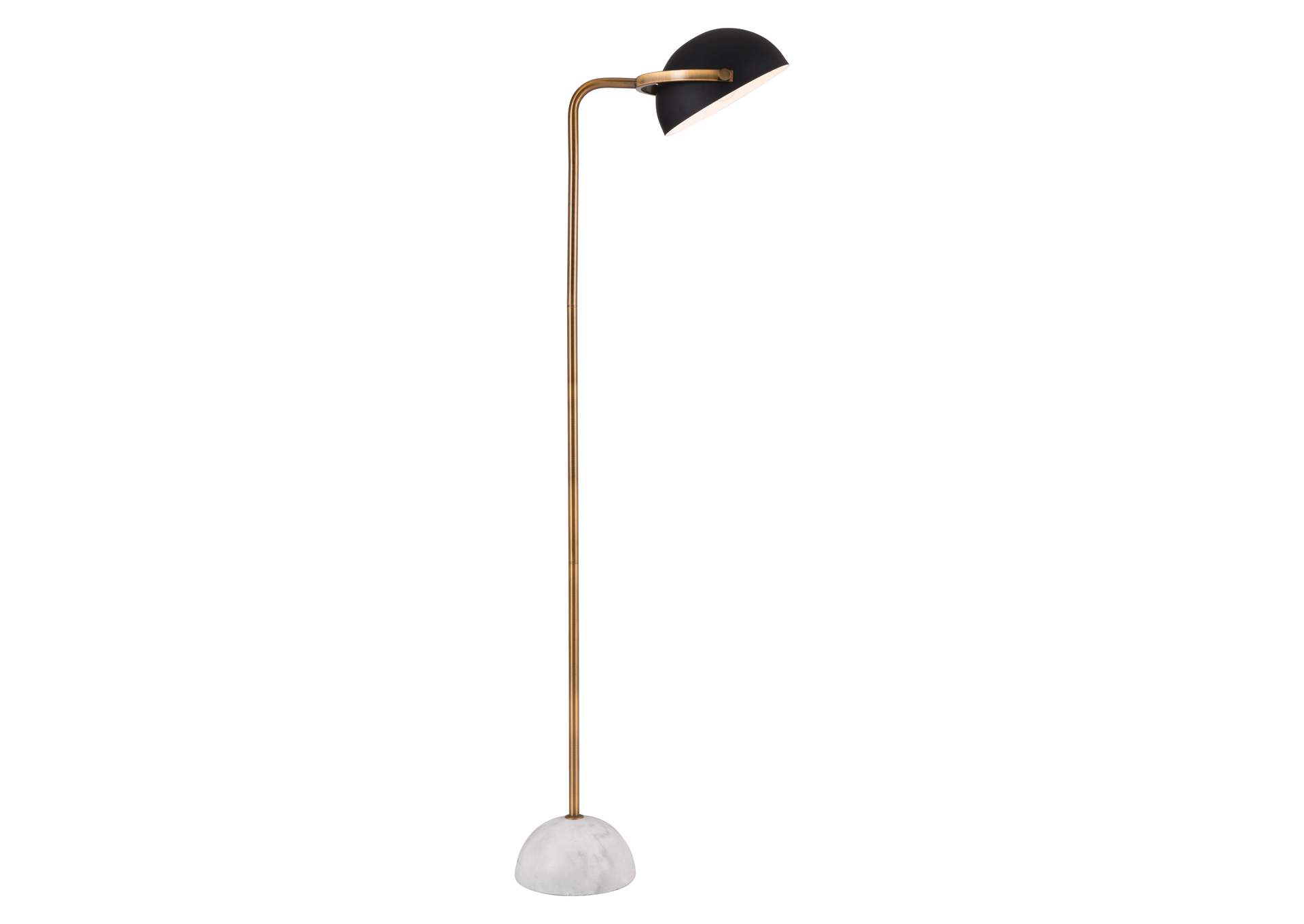 Irving Floor Lamp Black & White,Zuo