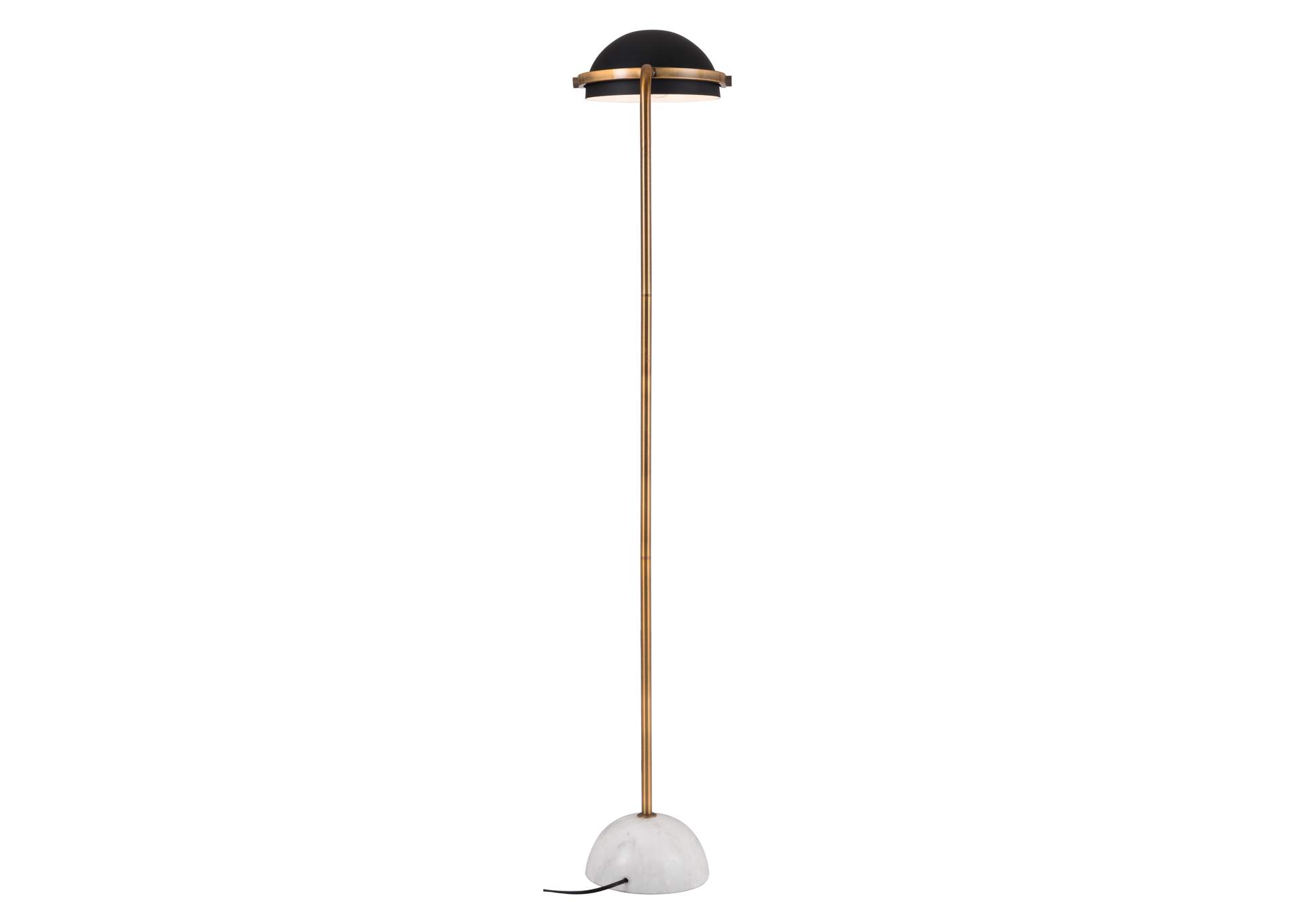Irving Floor Lamp Black & White,Zuo