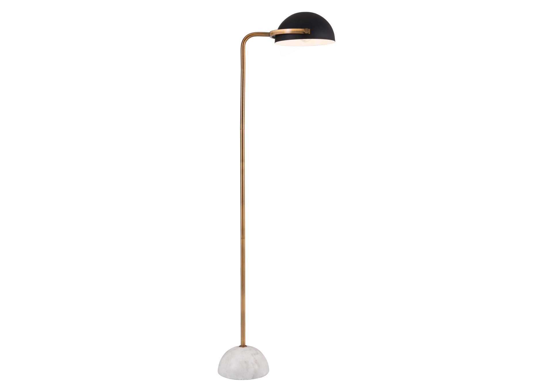 Irving Floor Lamp Black & White,Zuo