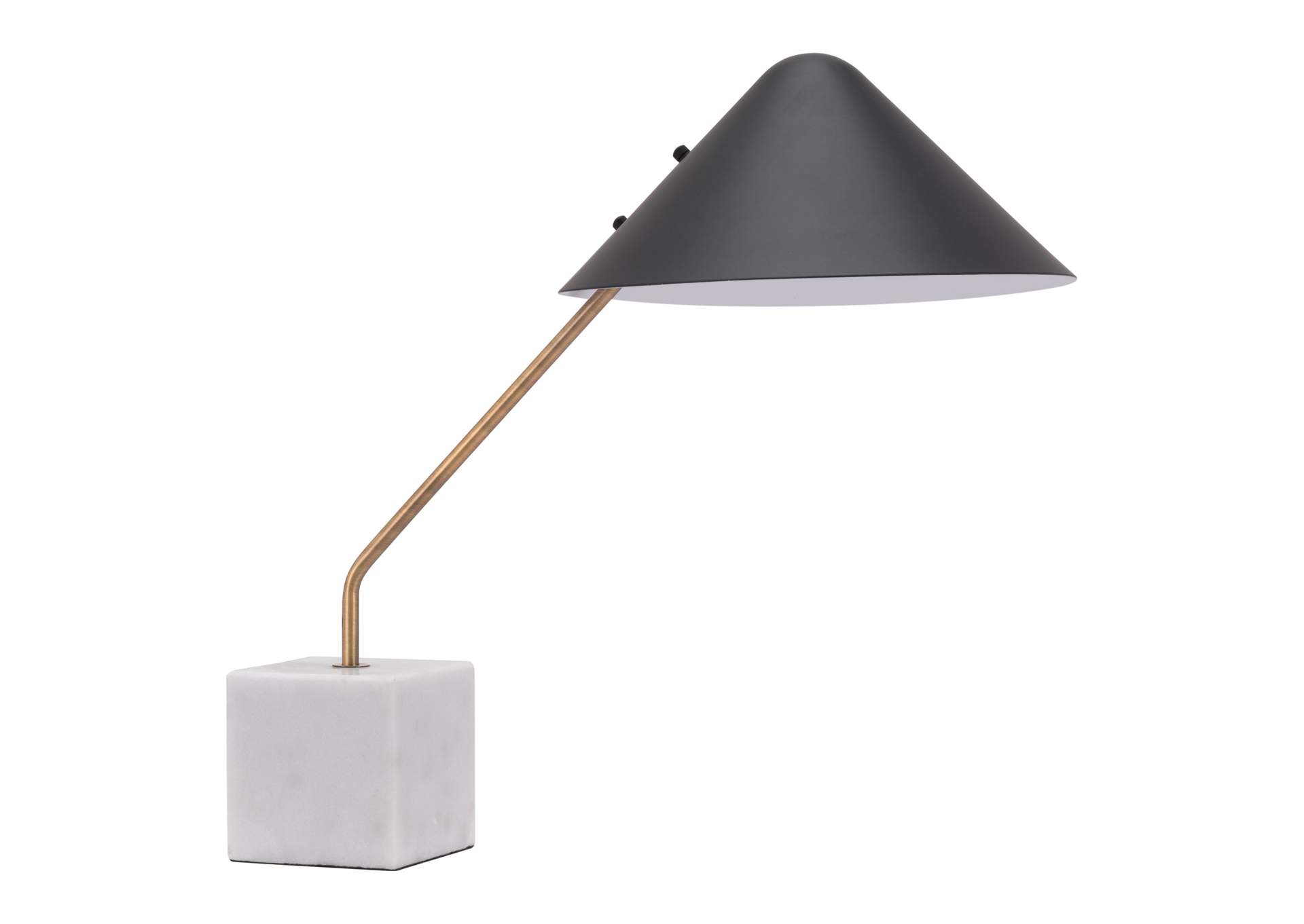 Pike Table Lamp Black & White,Zuo