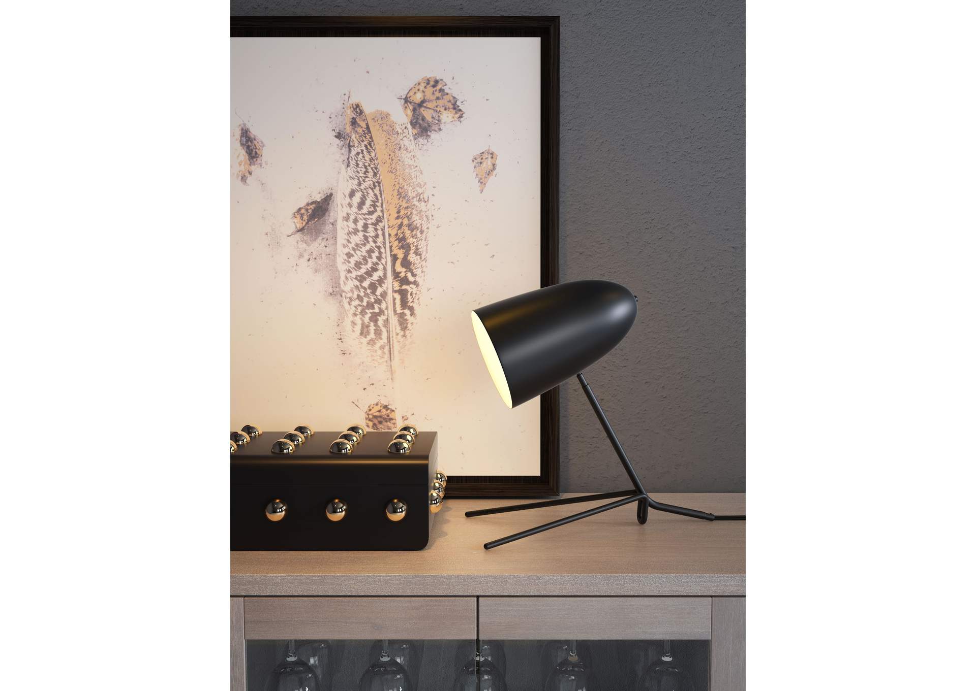 Jamison Table Lamp Black,Zuo