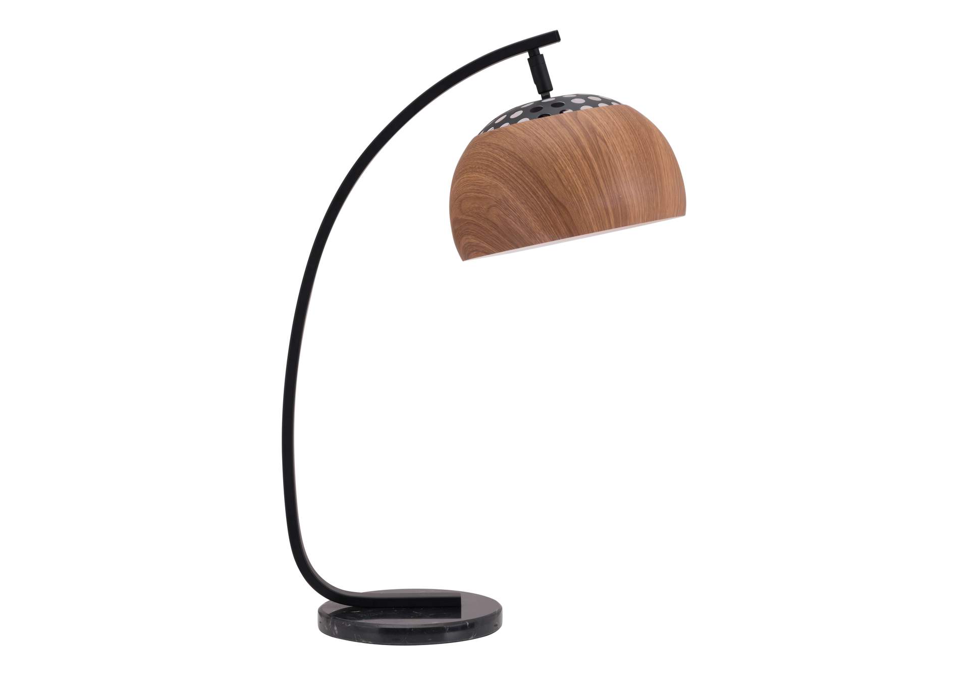 Brentwood Table Lamp Brown & Black,Zuo