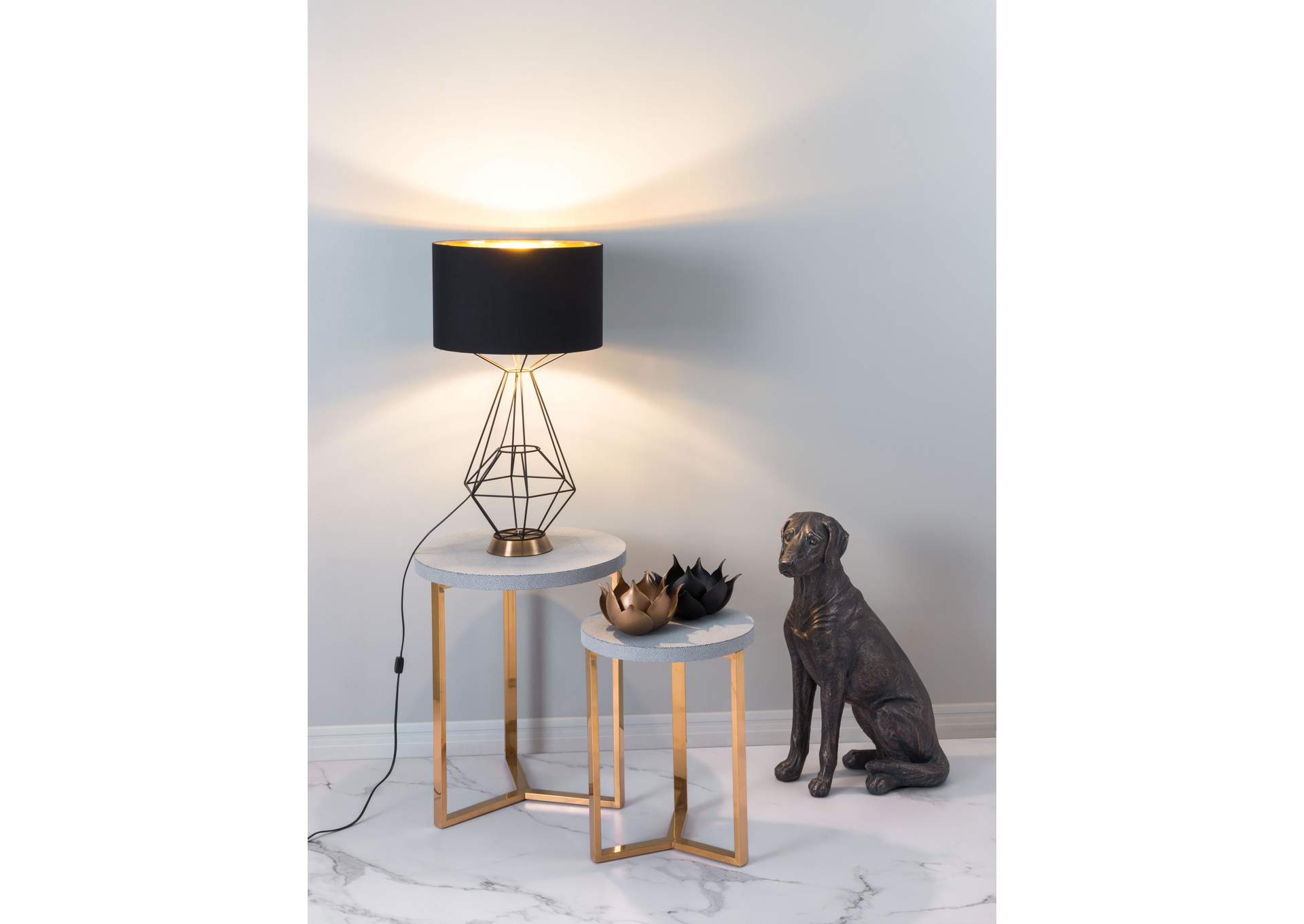 Delancey Table Lamp Black,Zuo