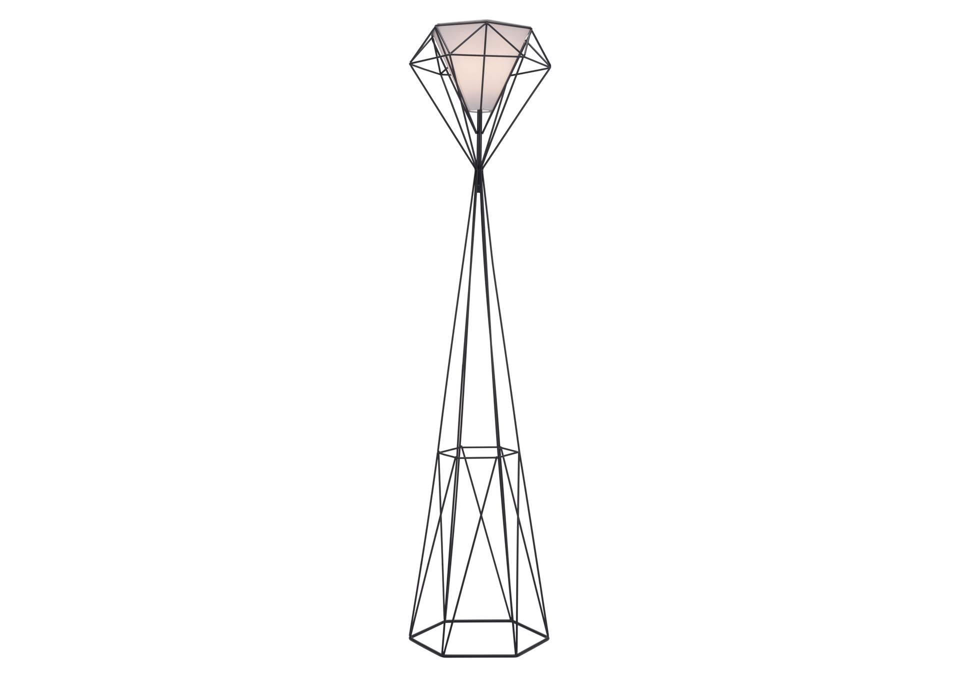 Delancey Floor Lamp Black,Zuo