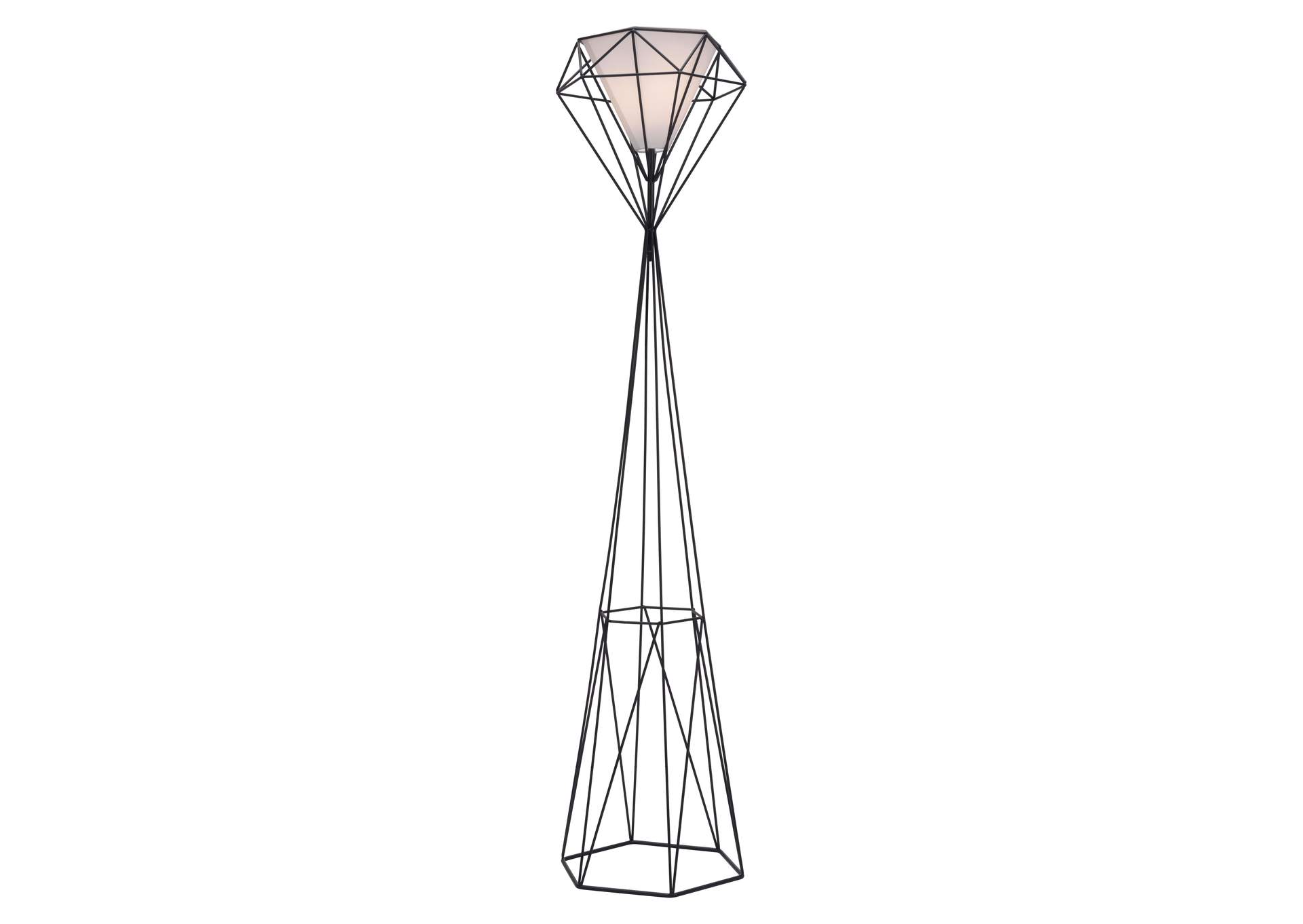 Delancey Floor Lamp Black,Zuo