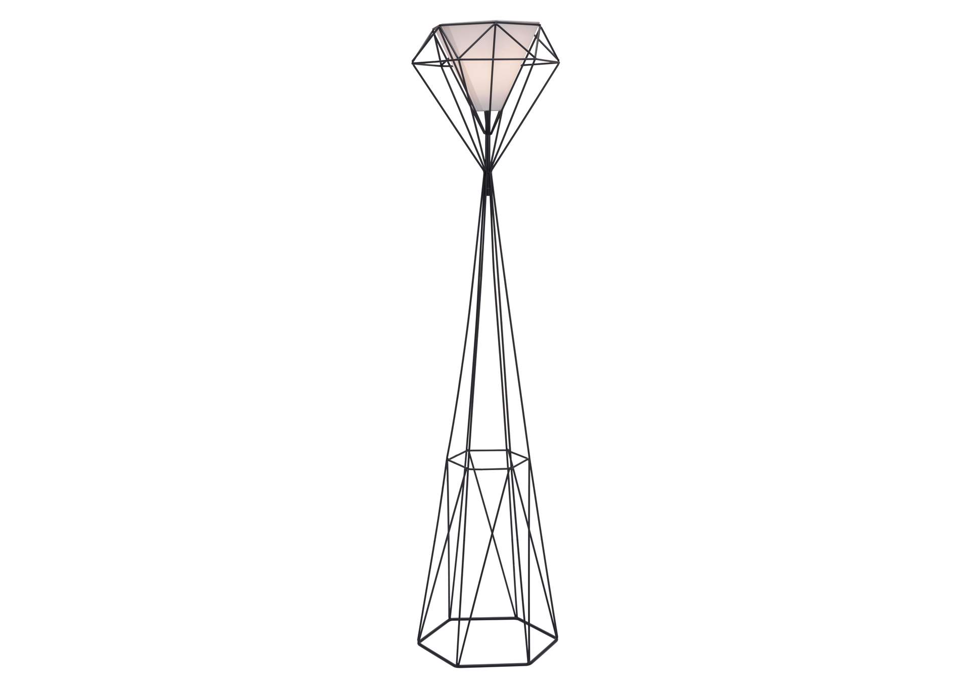Delancey Floor Lamp Black,Zuo