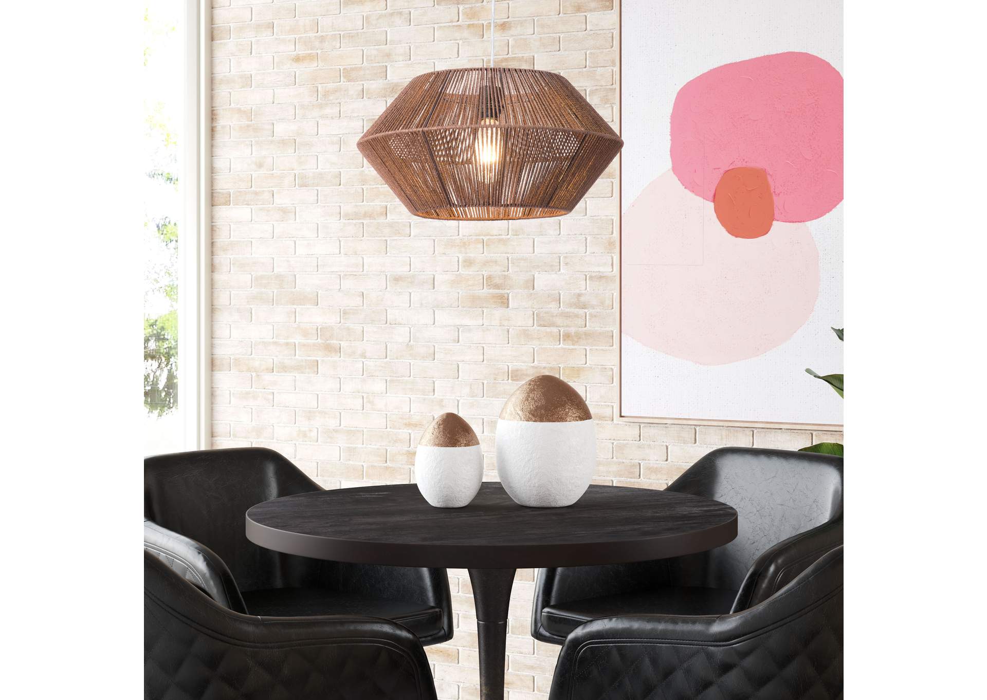 Kendrick Ceiling Lamp Brown,Zuo