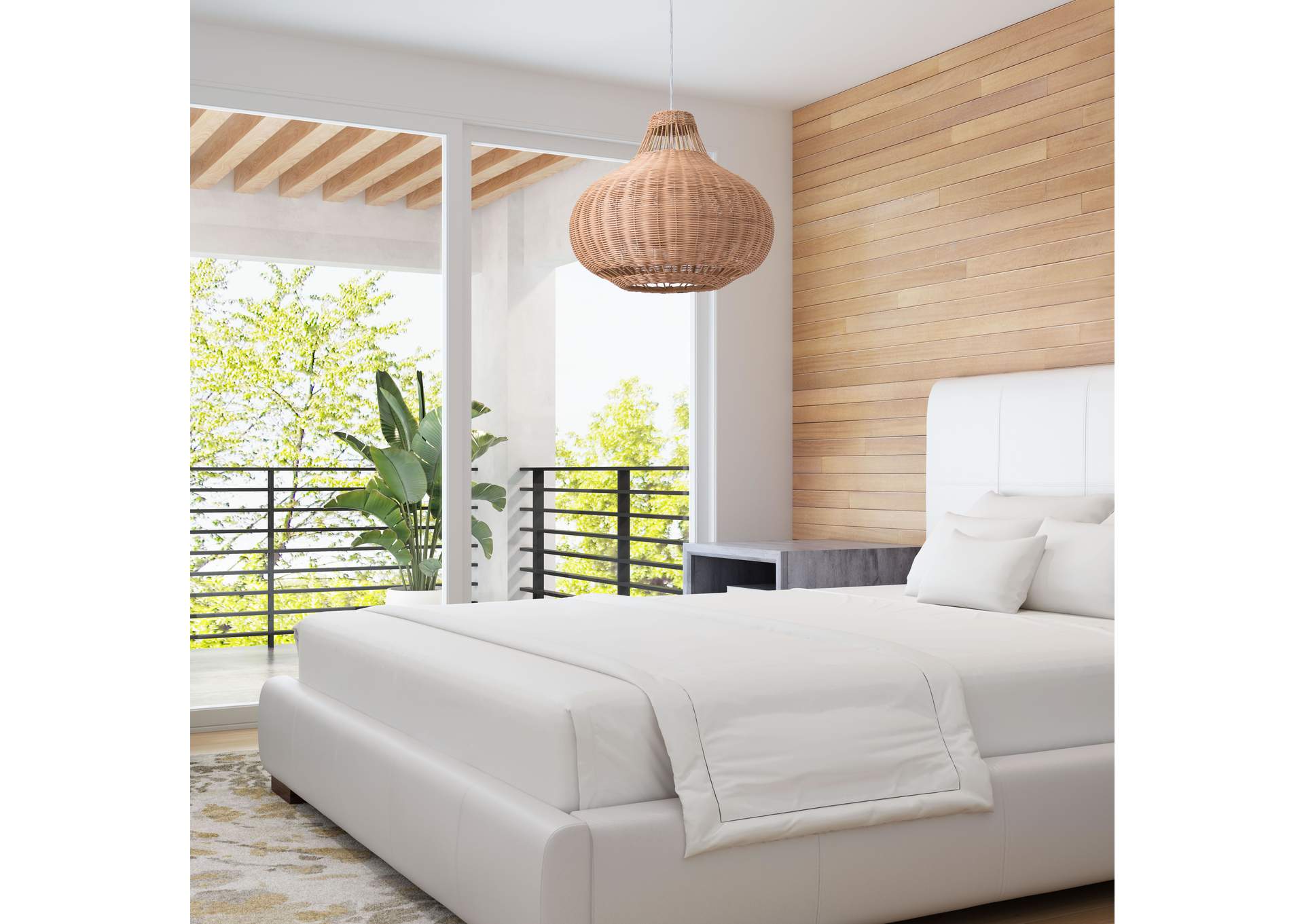 Vincent Ceiling Lamp Natural,Zuo