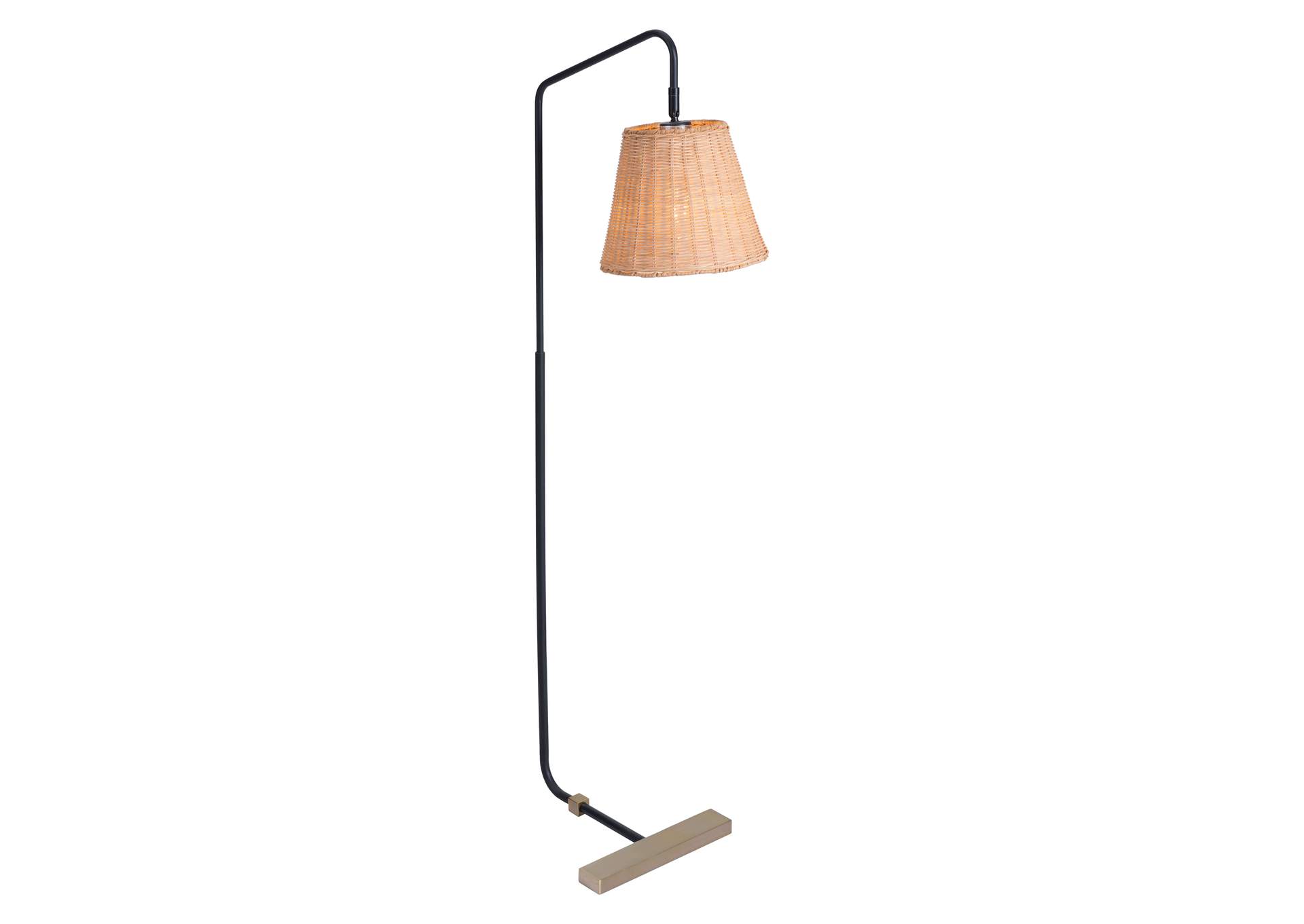 Malone Floor Lamp Natural,Zuo