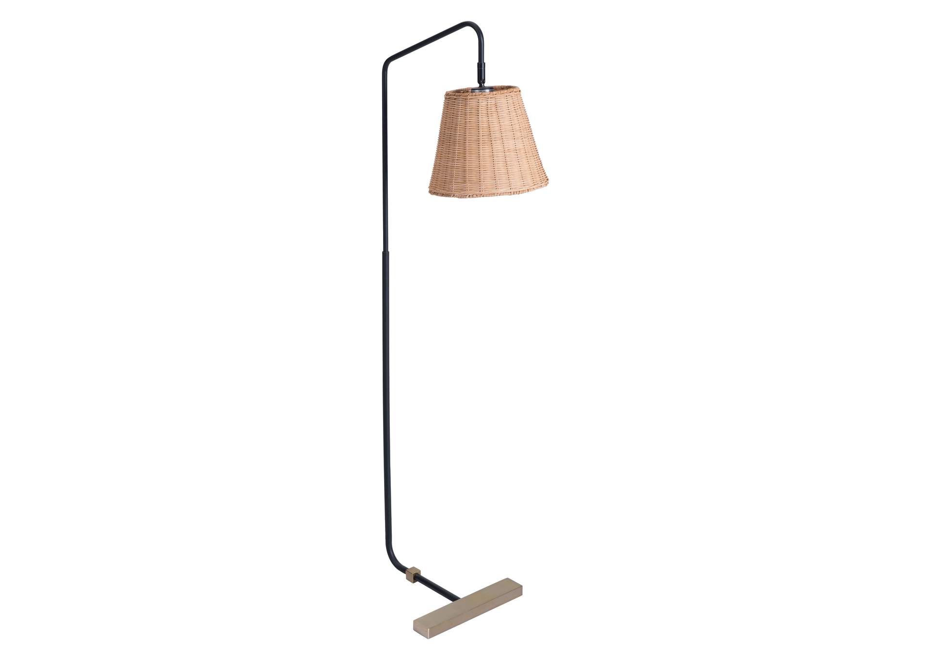 Malone Floor Lamp Natural,Zuo