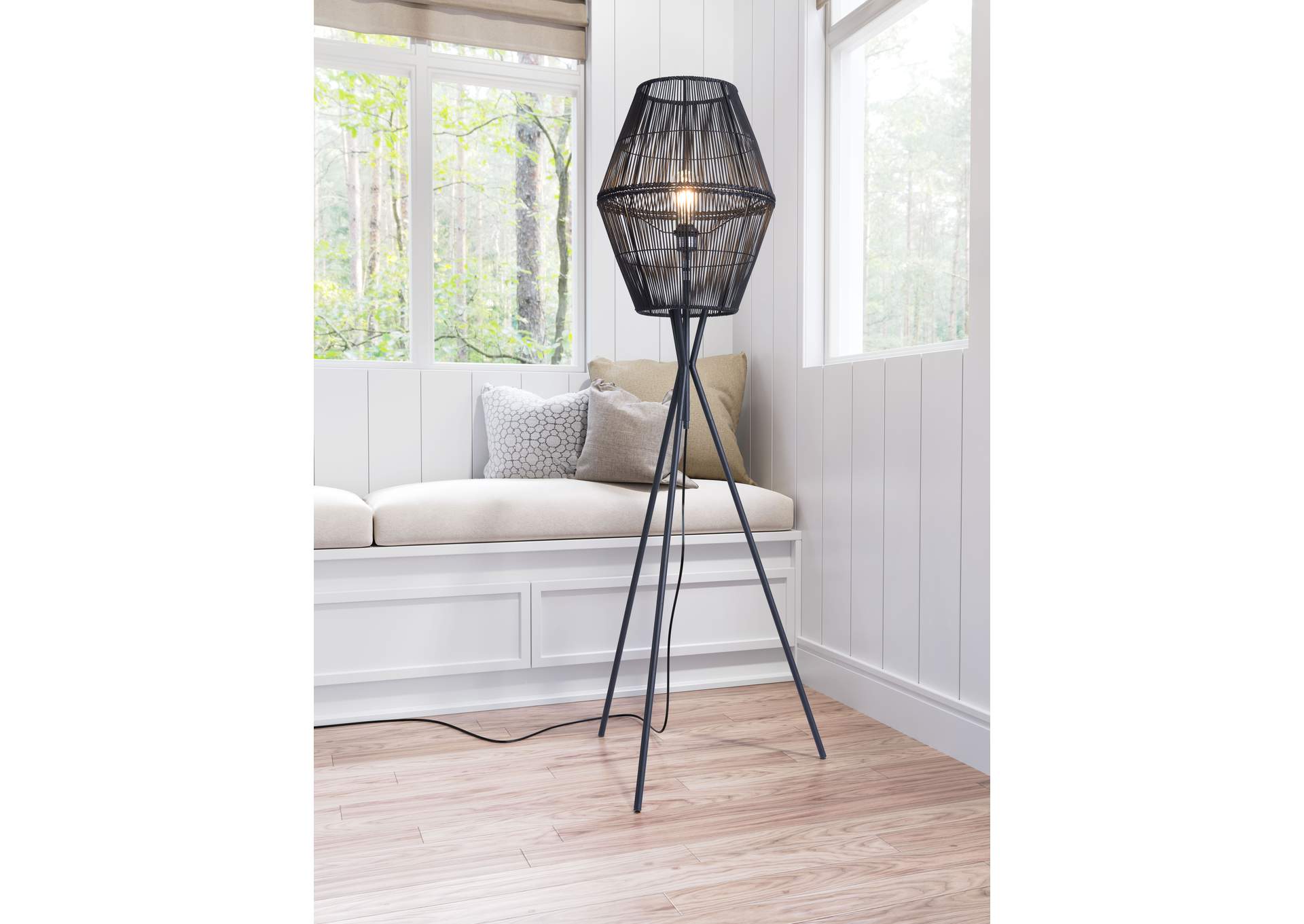 Billie Floor Lamp Black,Zuo