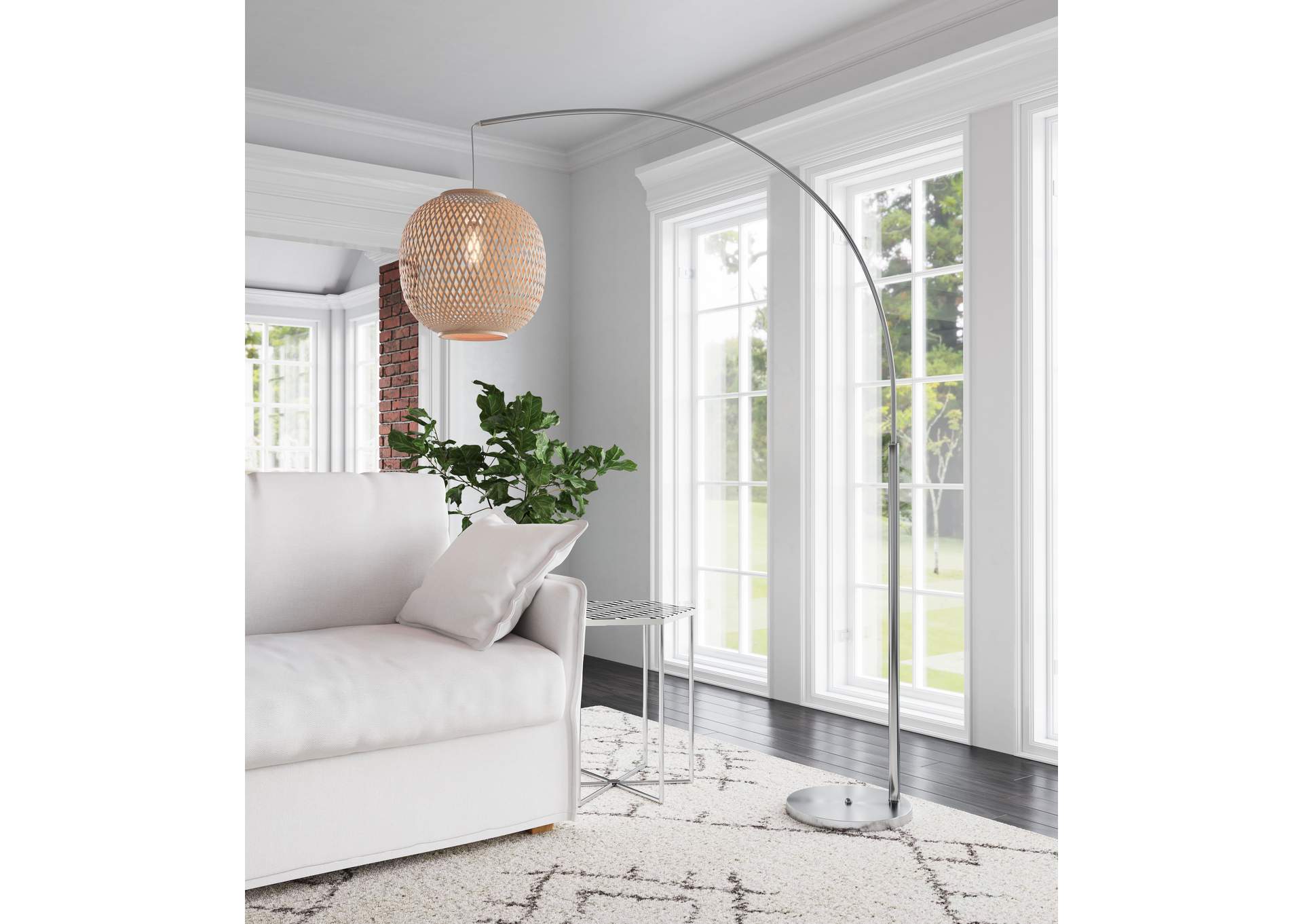 Halzey Floor Lamp Natural,Zuo