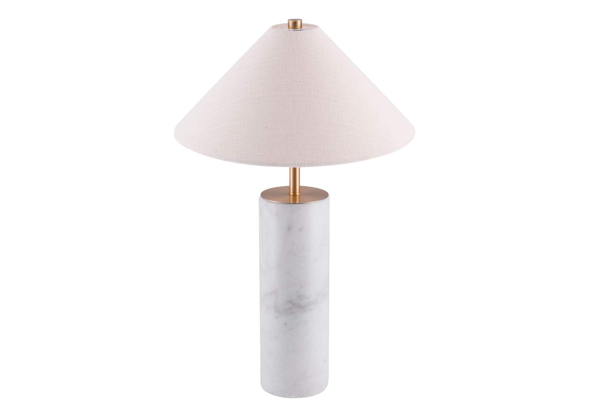 Ciara Table Lamp Beige & White,Zuo