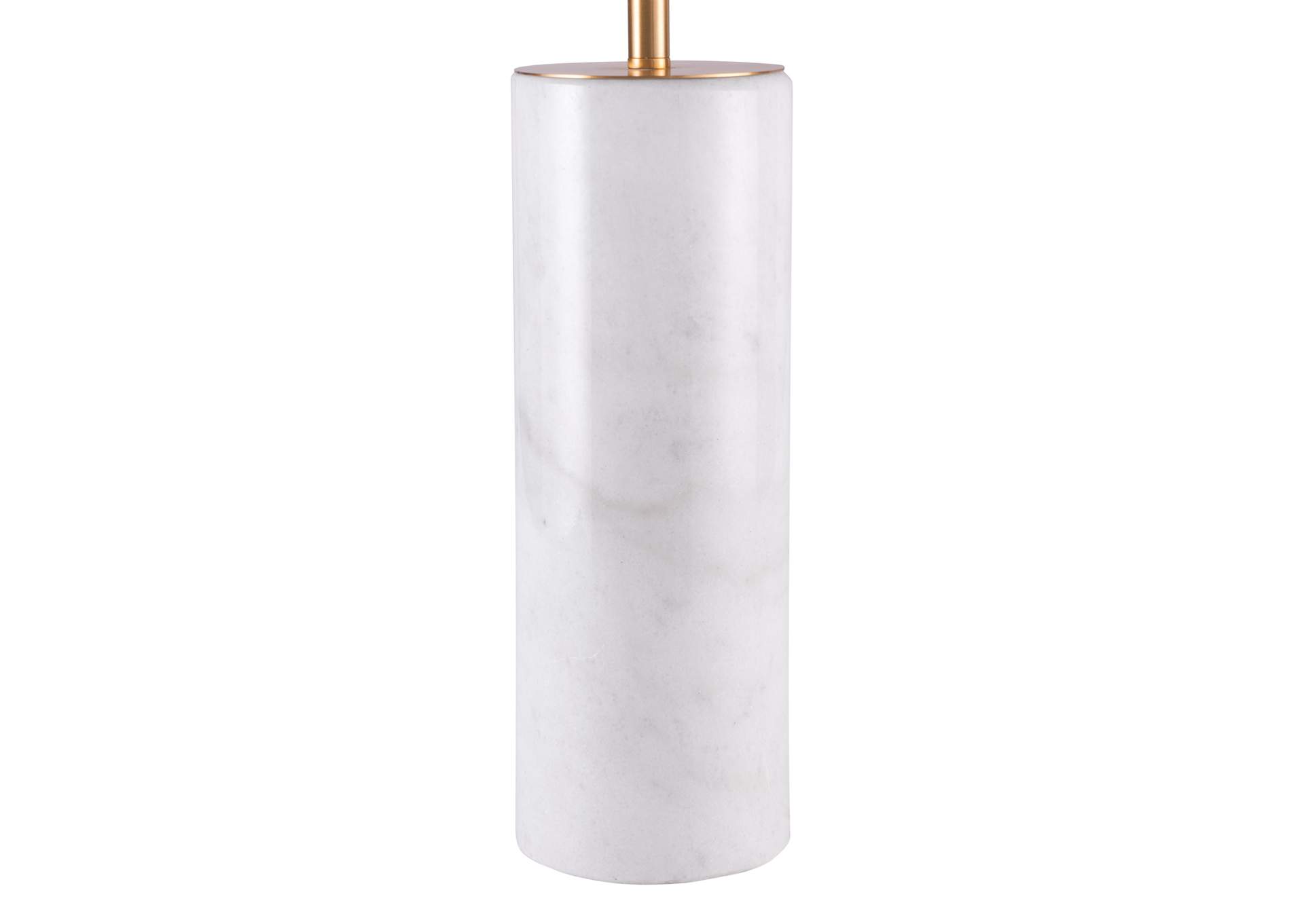 Ciara Table Lamp Beige & White,Zuo