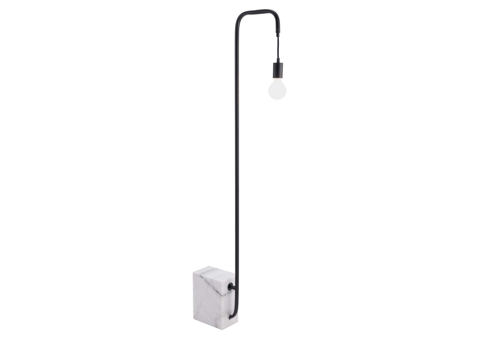 Lancia Floor Lamp Black,Zuo