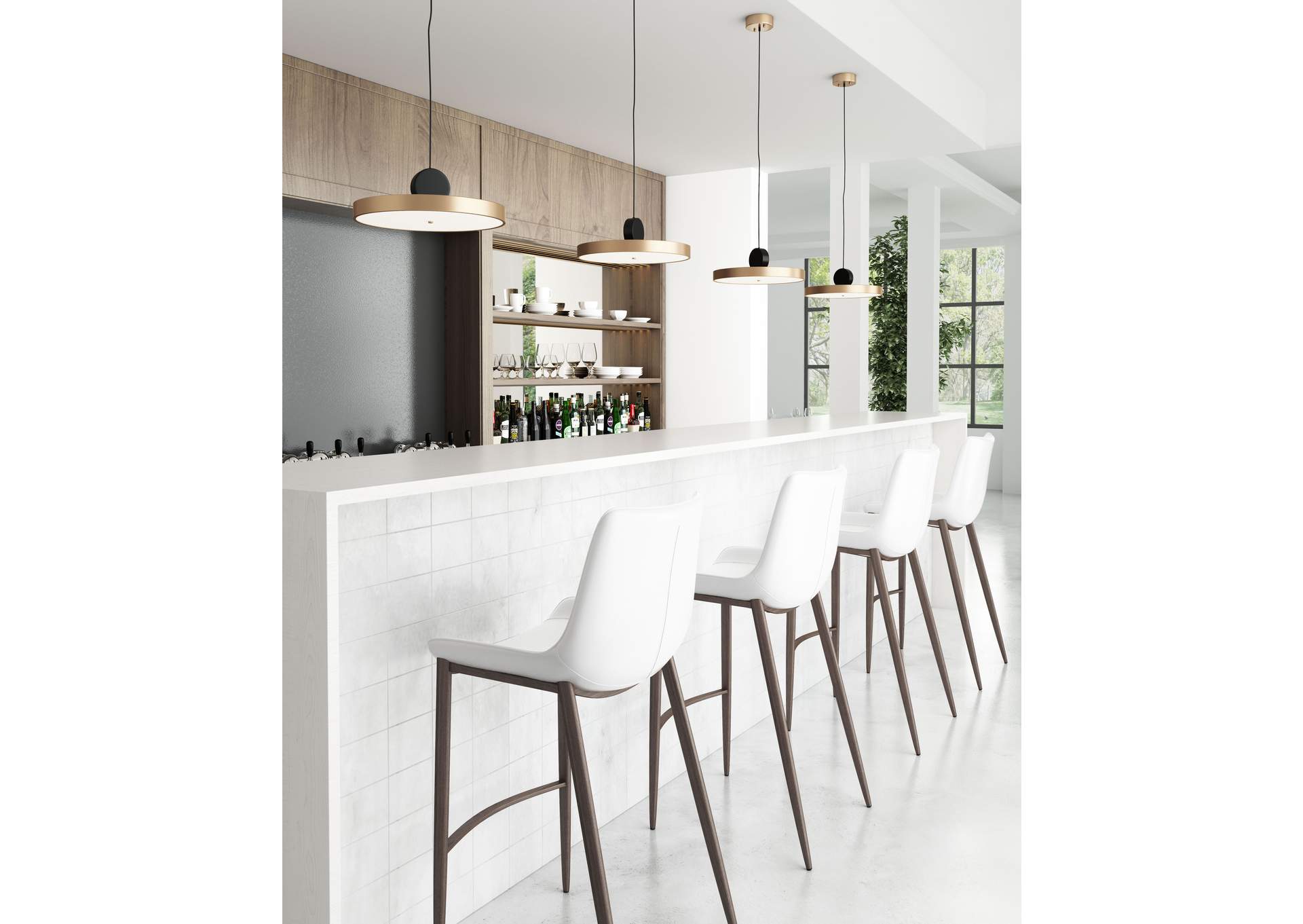 Mozu Ceiling Lamp Gold & Black,Zuo