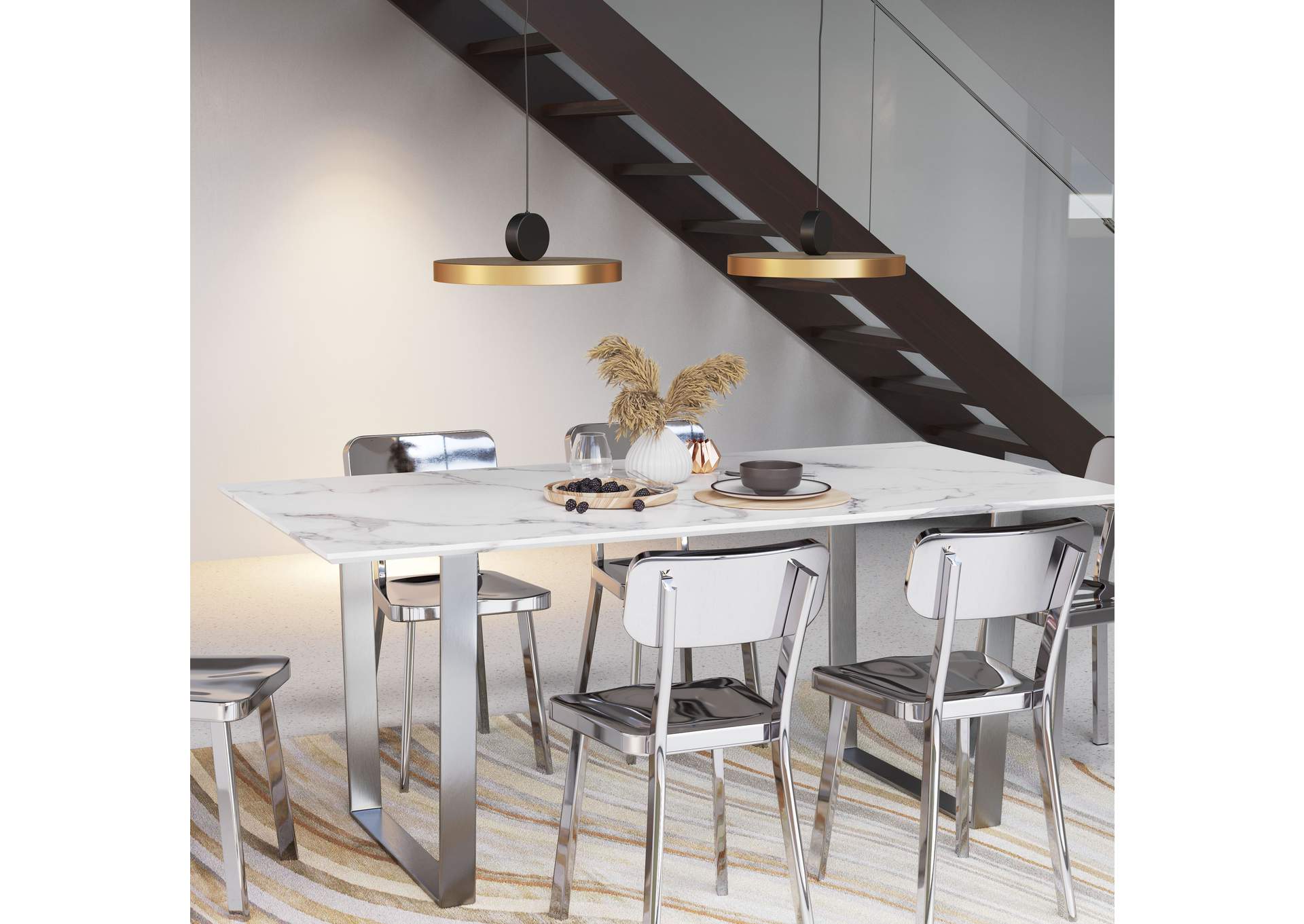 Mozu Ceiling Lamp Gold & Black,Zuo