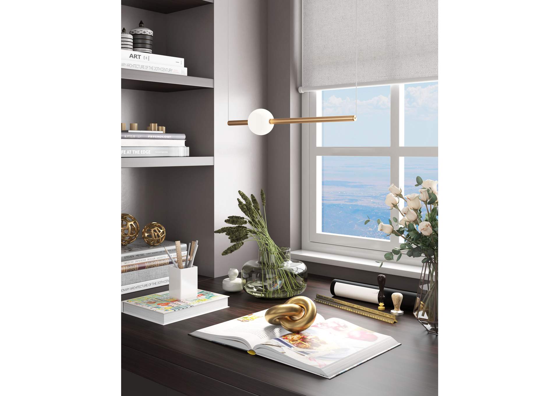 Adeo Ceiling Lamp Brass,Zuo