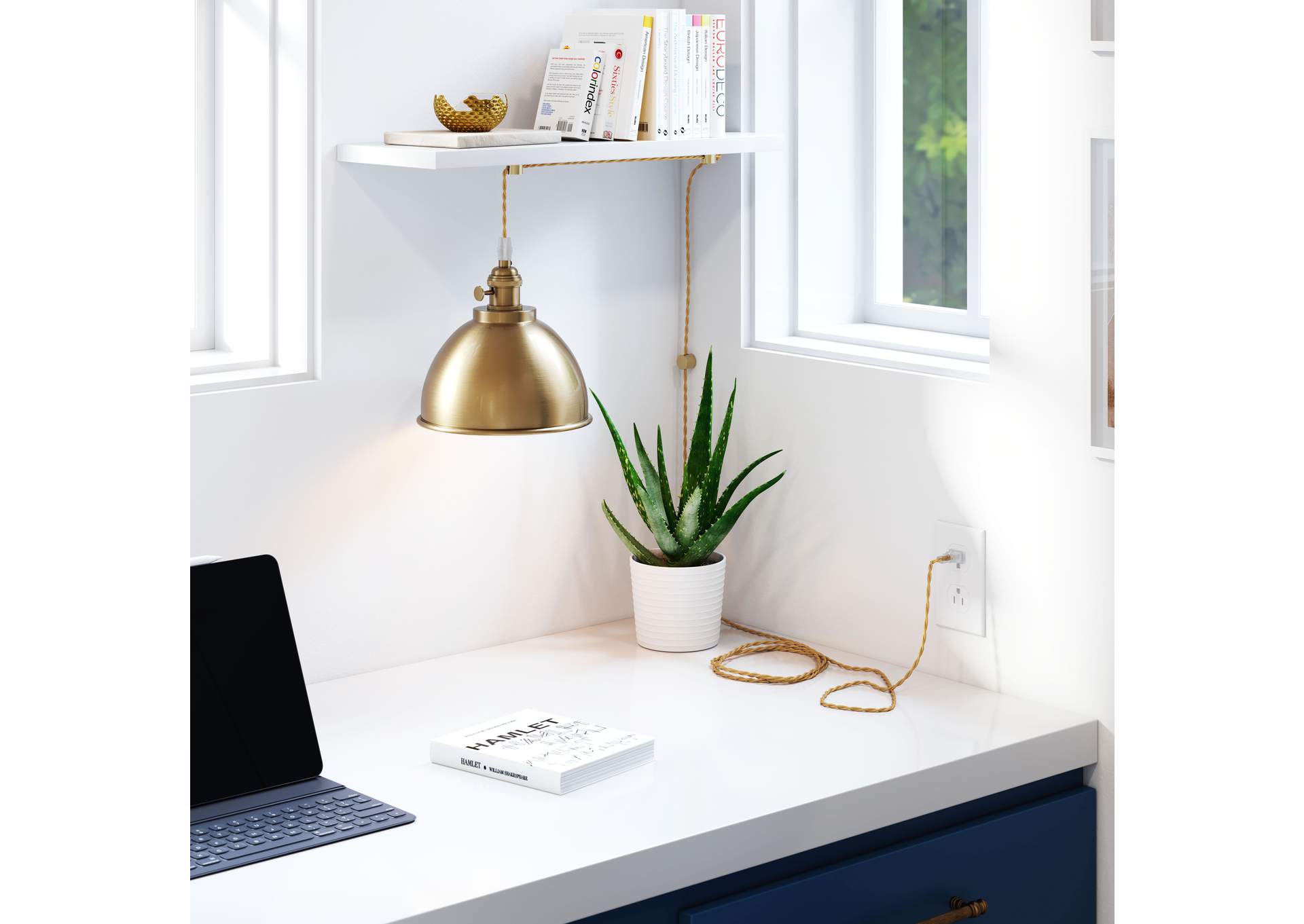 Oscar Ceiling Lamp Brass,Zuo