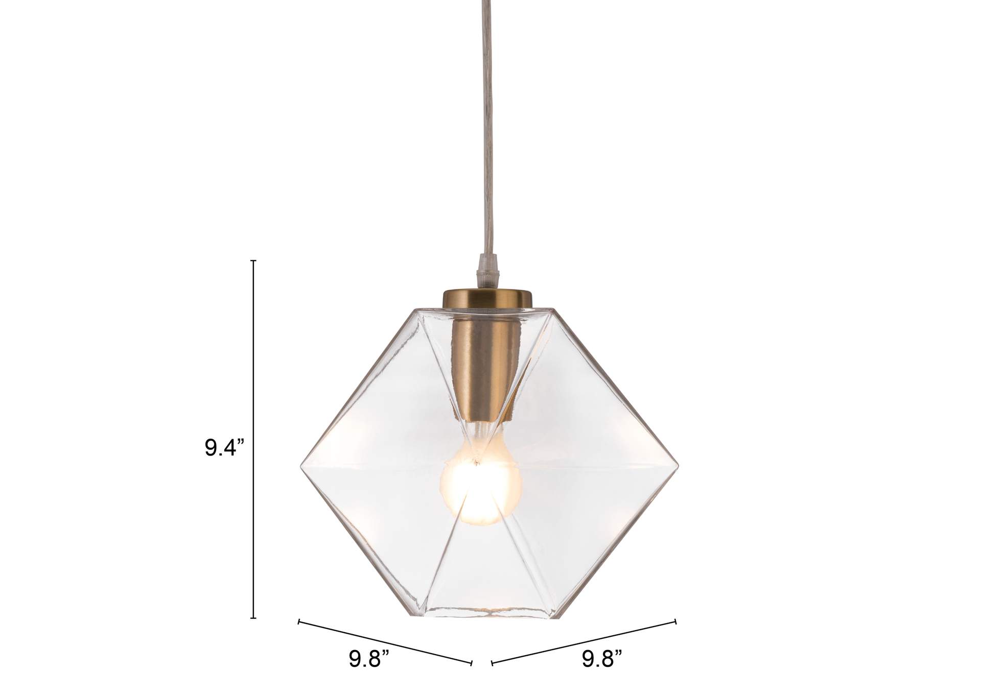 Jenny Ceiling Lamp Brass,Zuo