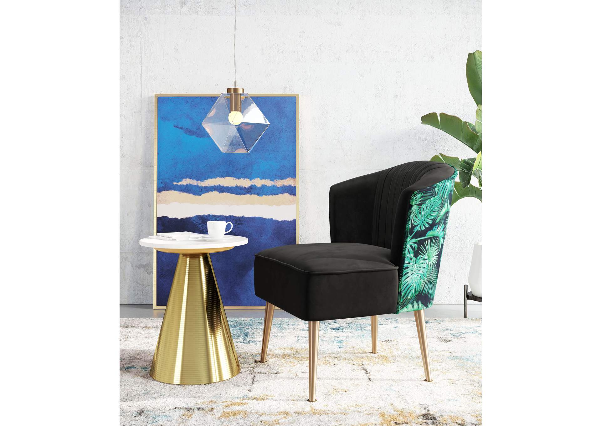 Jenny Ceiling Lamp Brass,Zuo
