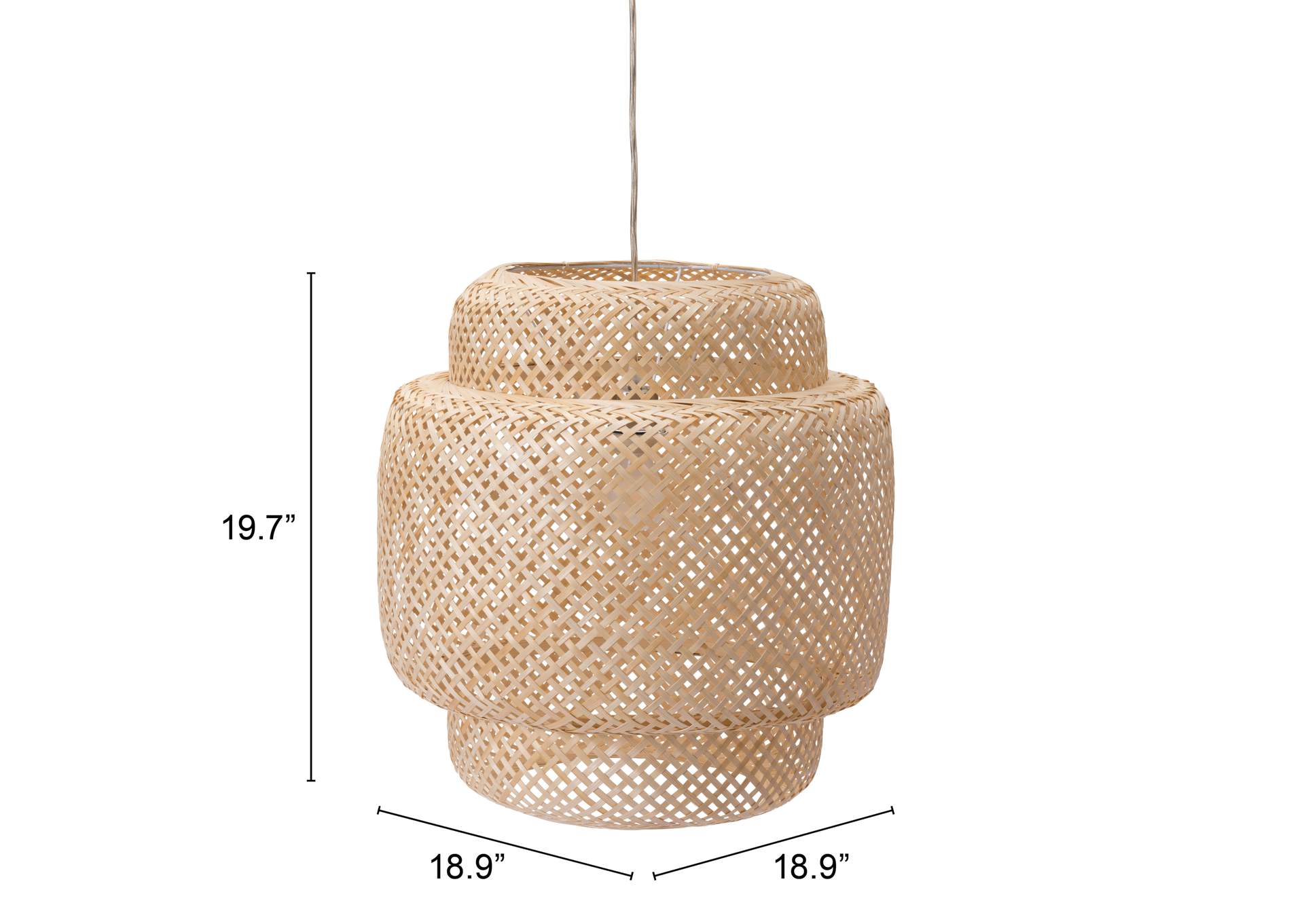 Finch Ceiling Lamp Natural,Zuo