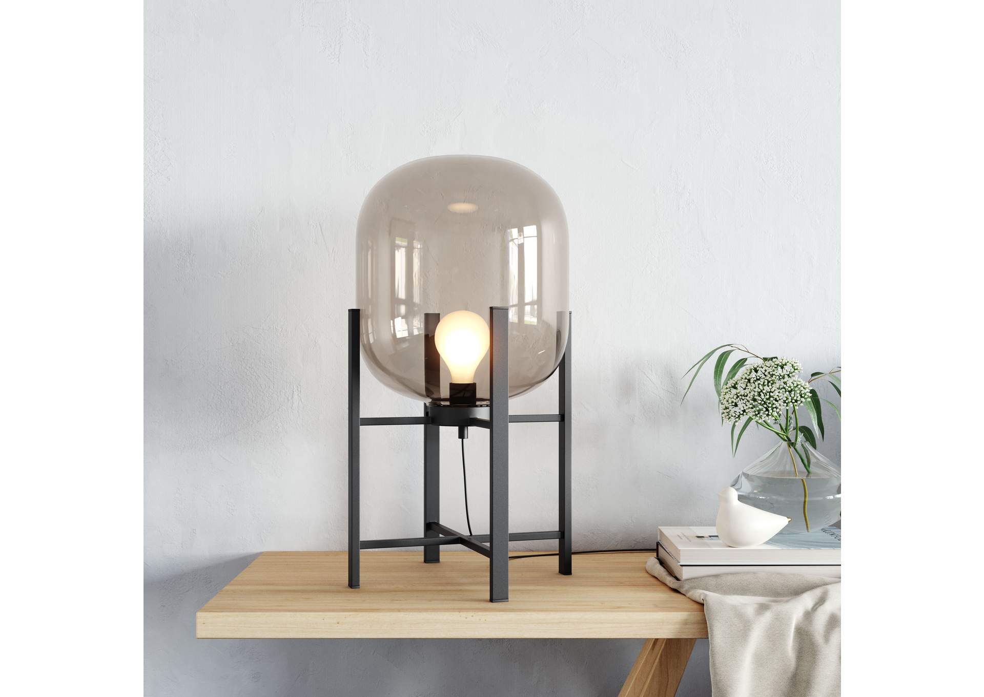 Wonderwall Table Lamp Black,Zuo