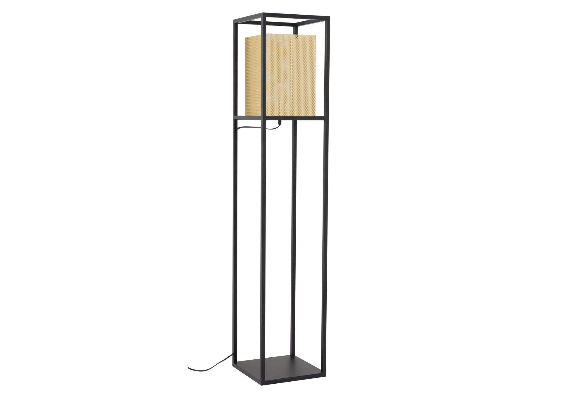 Yves Floor Lamp Gold & Black,Zuo