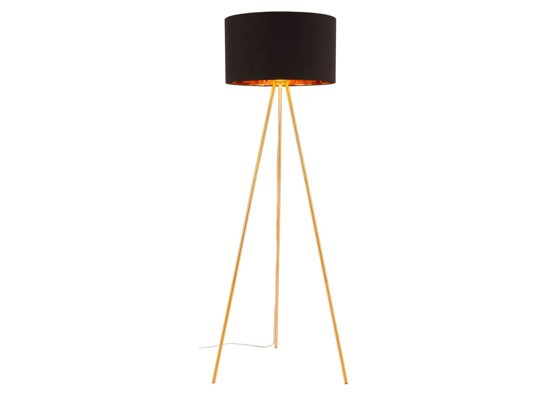 Mariel Floor Lamp Black & Gold,Zuo