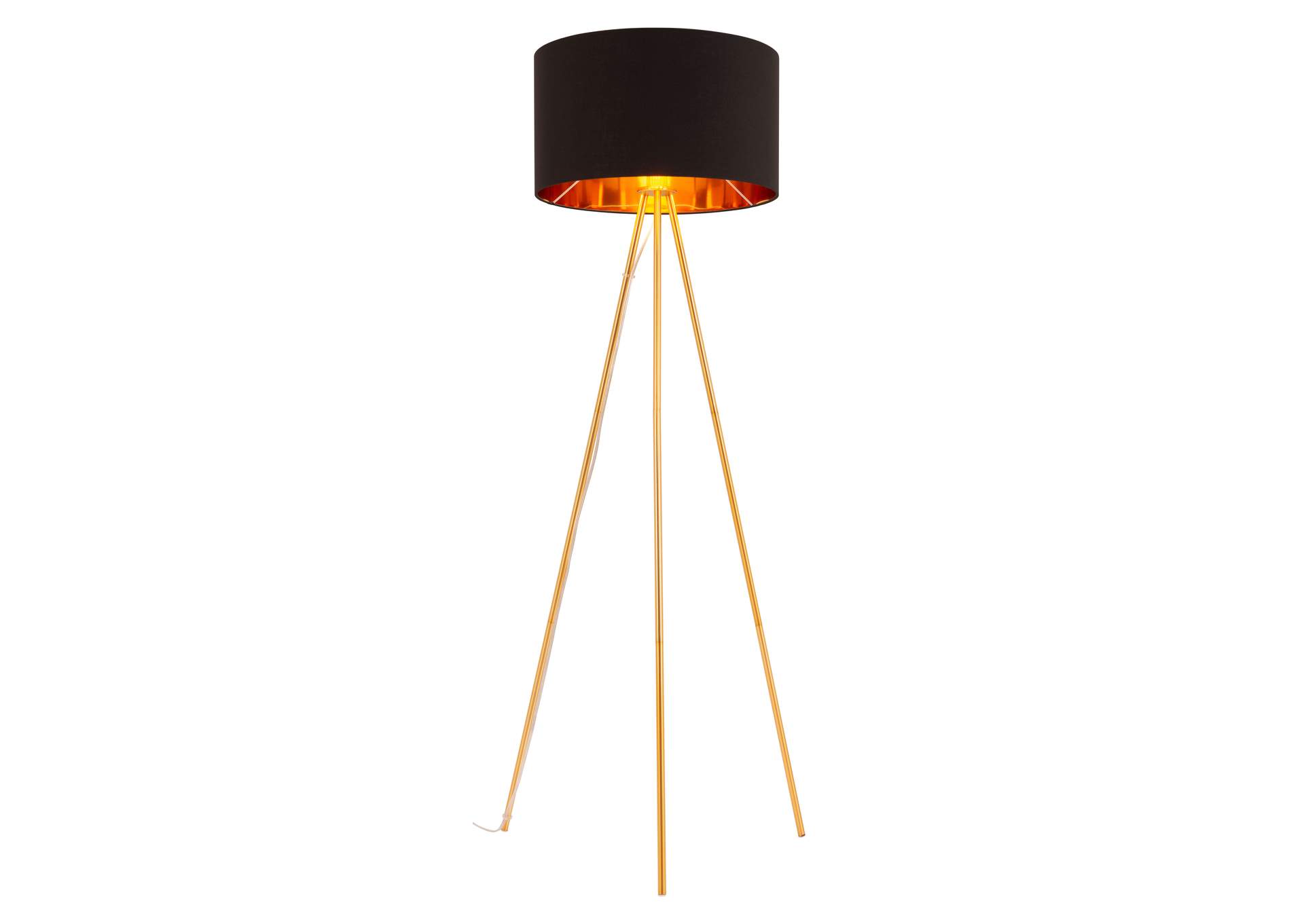 Mariel Floor Lamp Black & Gold,Zuo