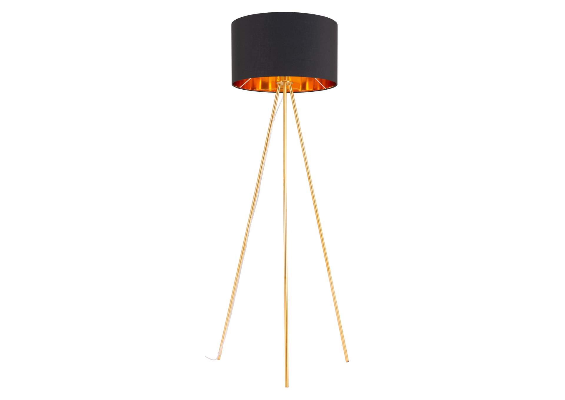 Mariel Floor Lamp Black & Gold,Zuo