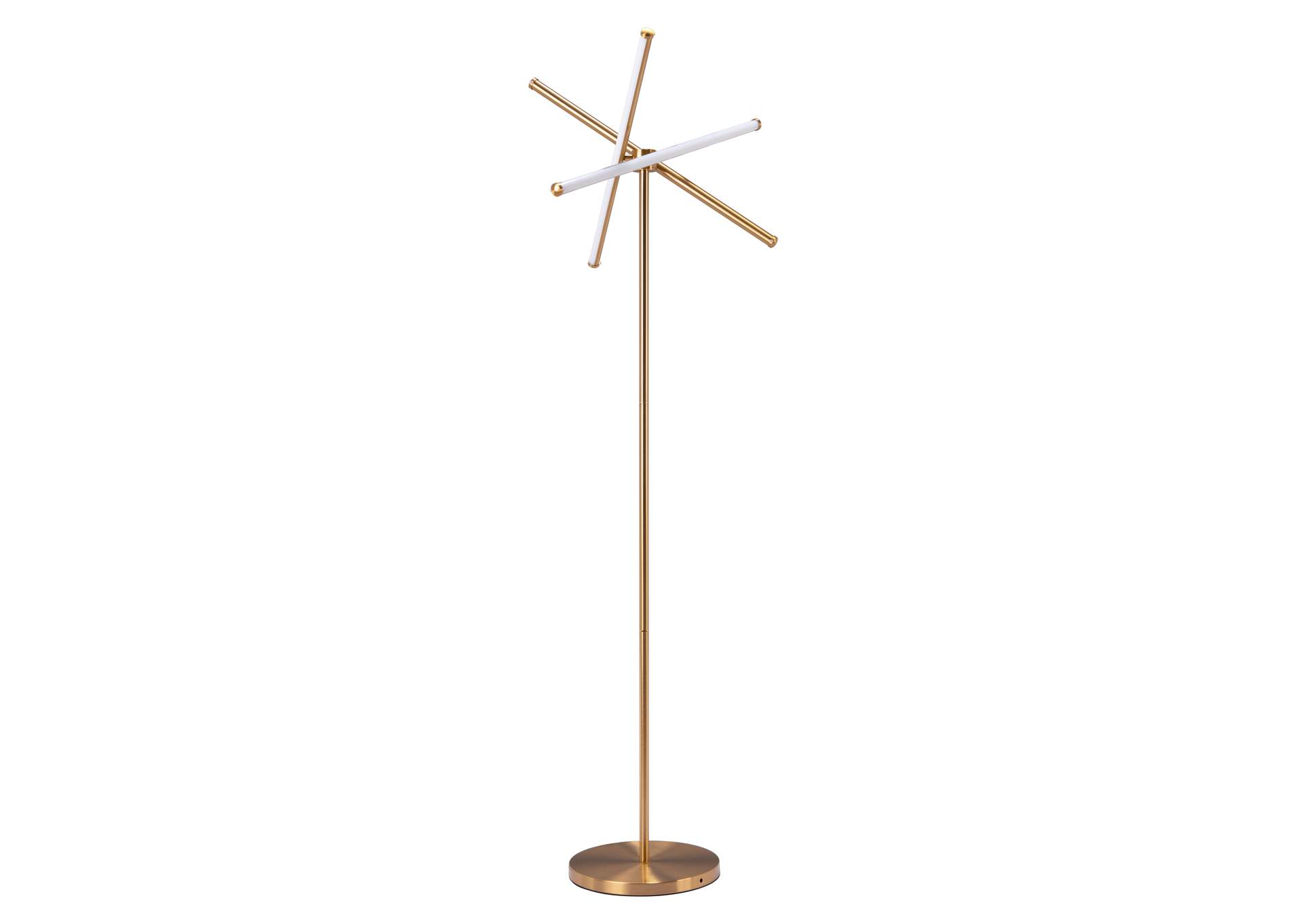Garza Floor Lamp Brass,Zuo