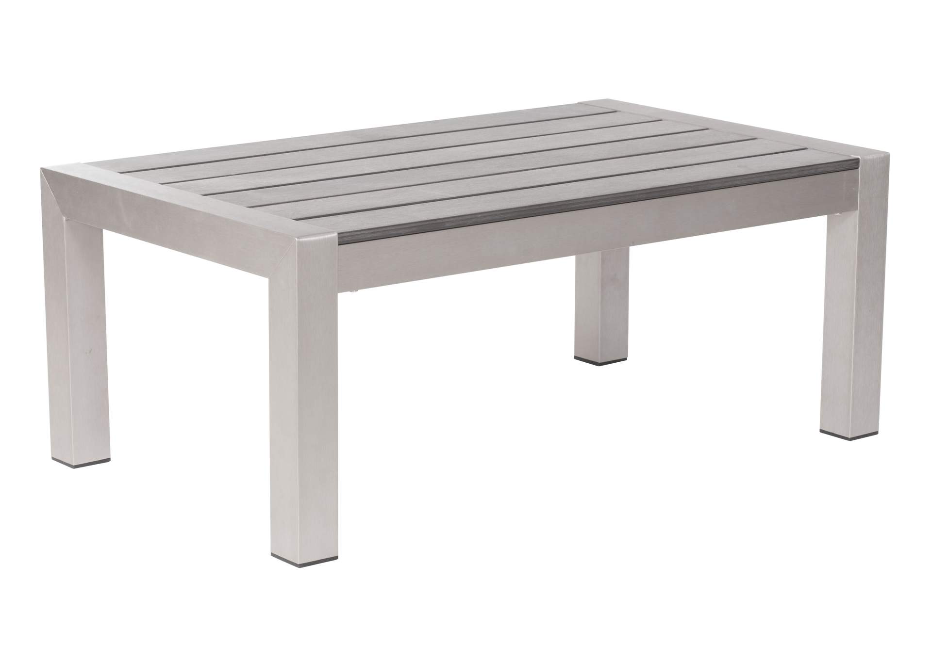 Cosmopolitan Coffee Table Gray & Silver,Zuo