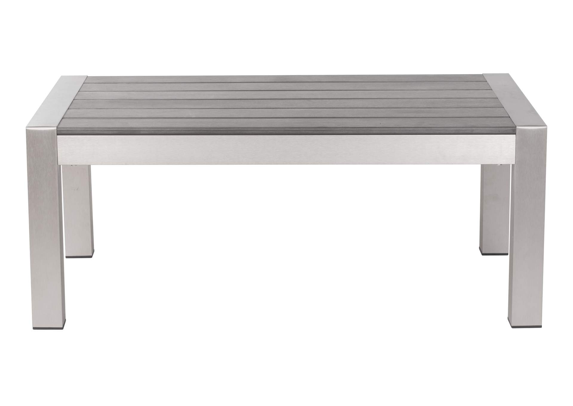 Cosmopolitan Coffee Table Gray & Silver,Zuo