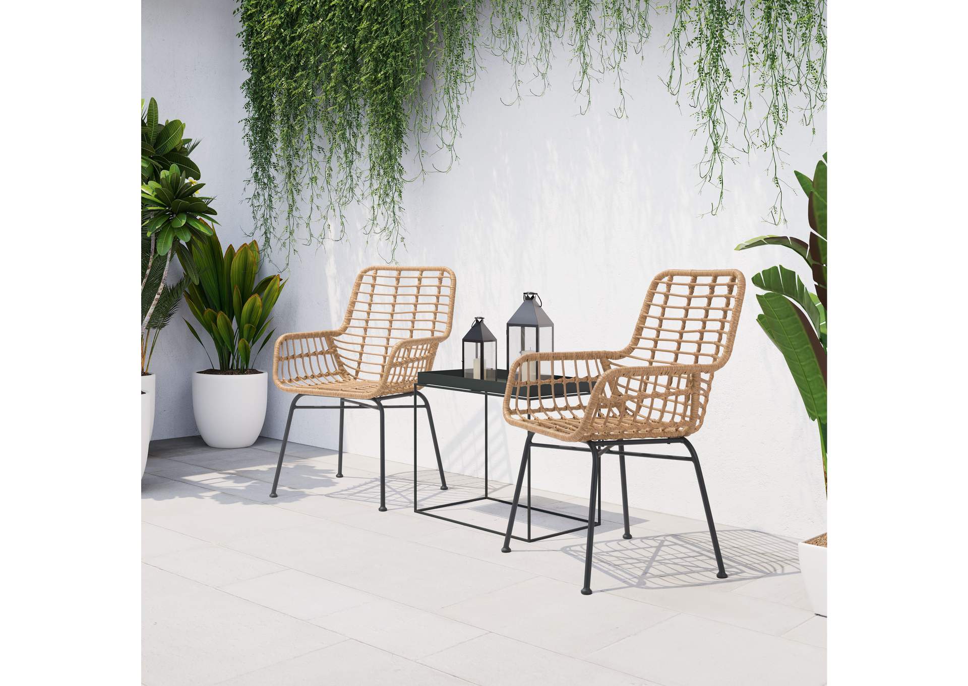 Lyon Dining Chair (Set Of 2) Natural,Zuo
