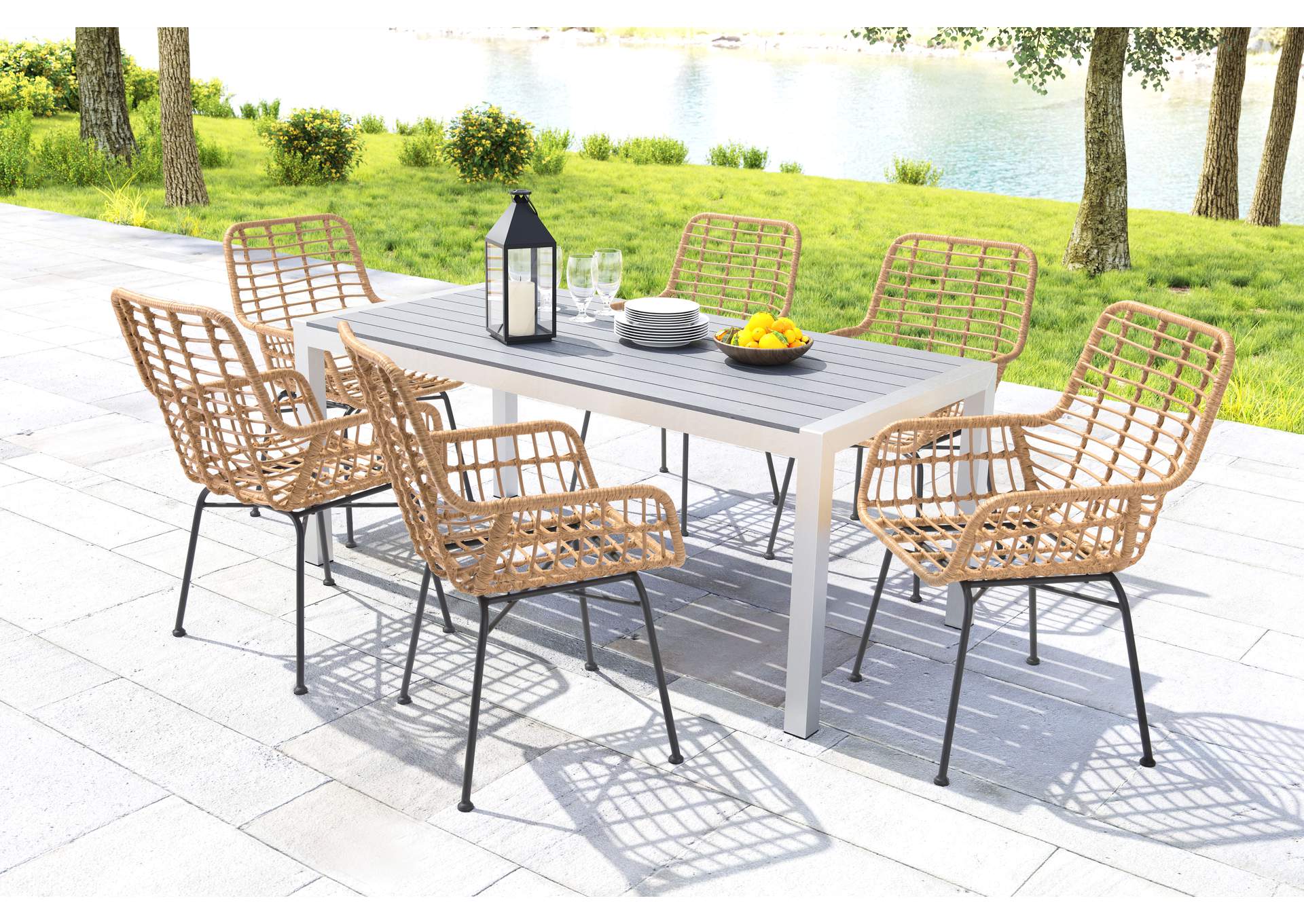 Lyon Dining Chair (Set Of 2) Natural,Zuo