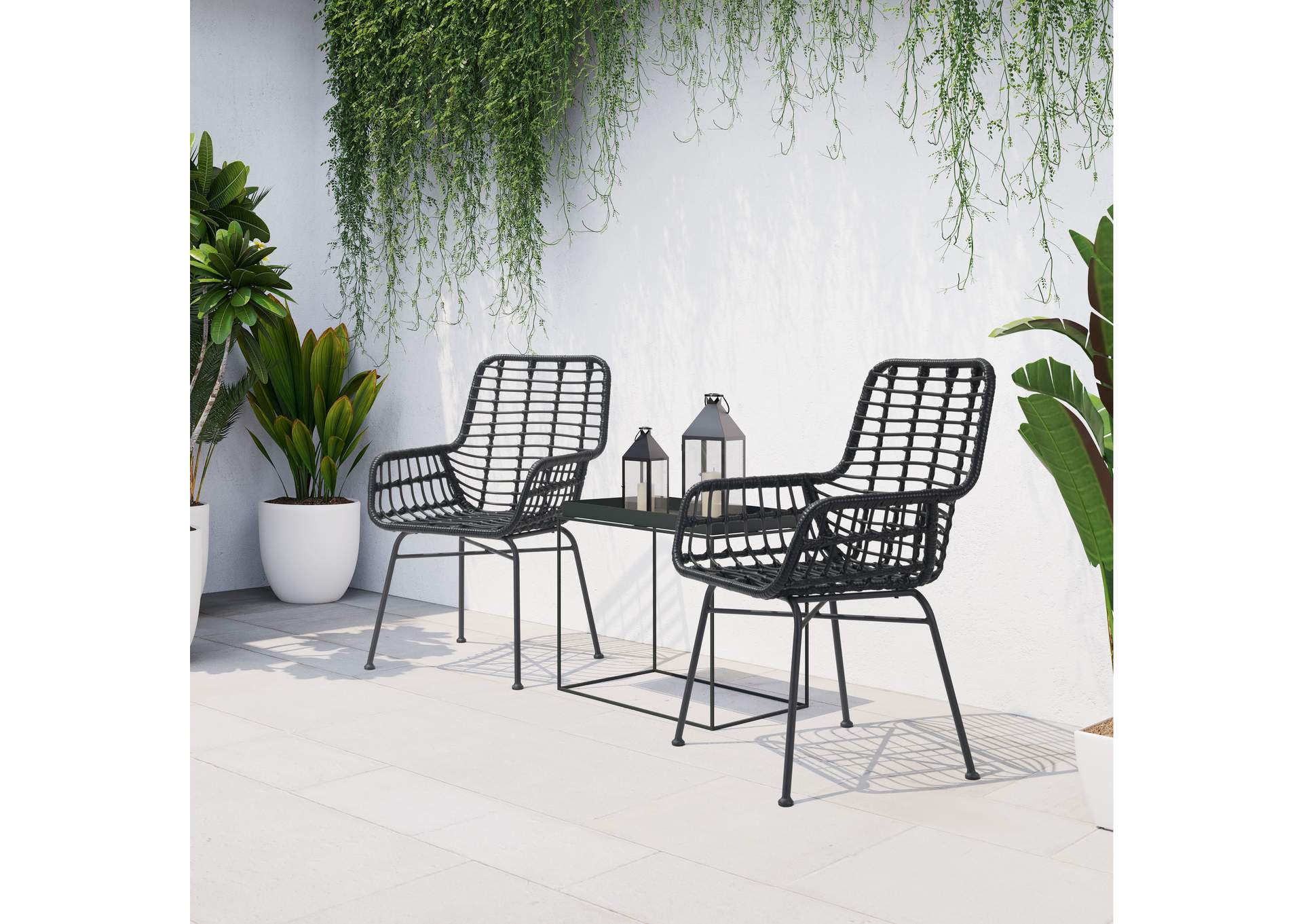 Lyon Dining Chair (Set Of 2) Black,Zuo