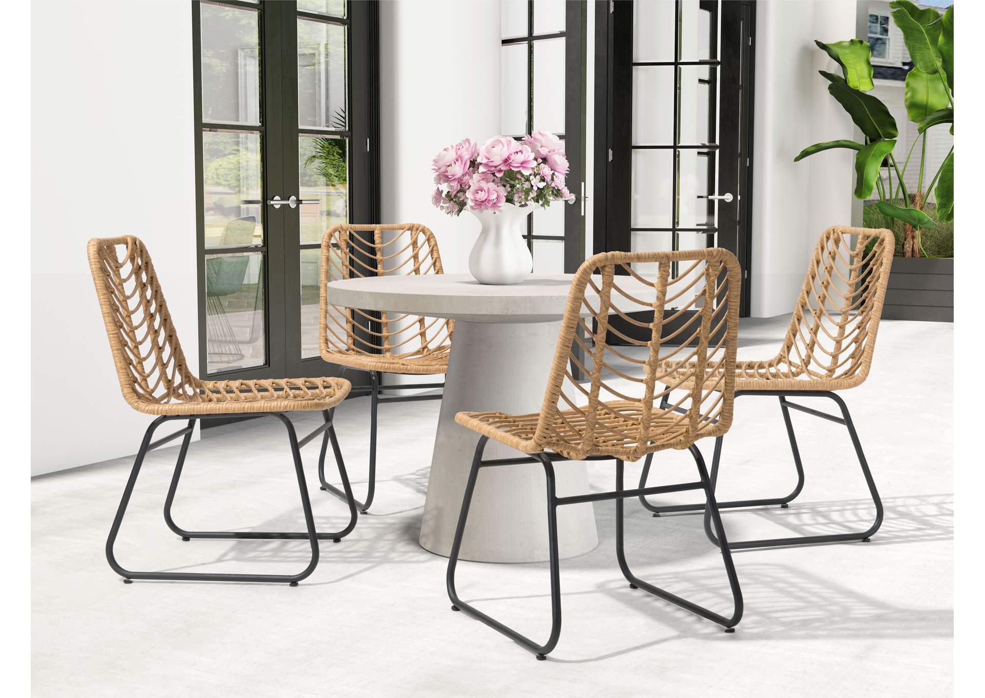 Laporte Dining Chair (Set Of 2) Natural,Zuo
