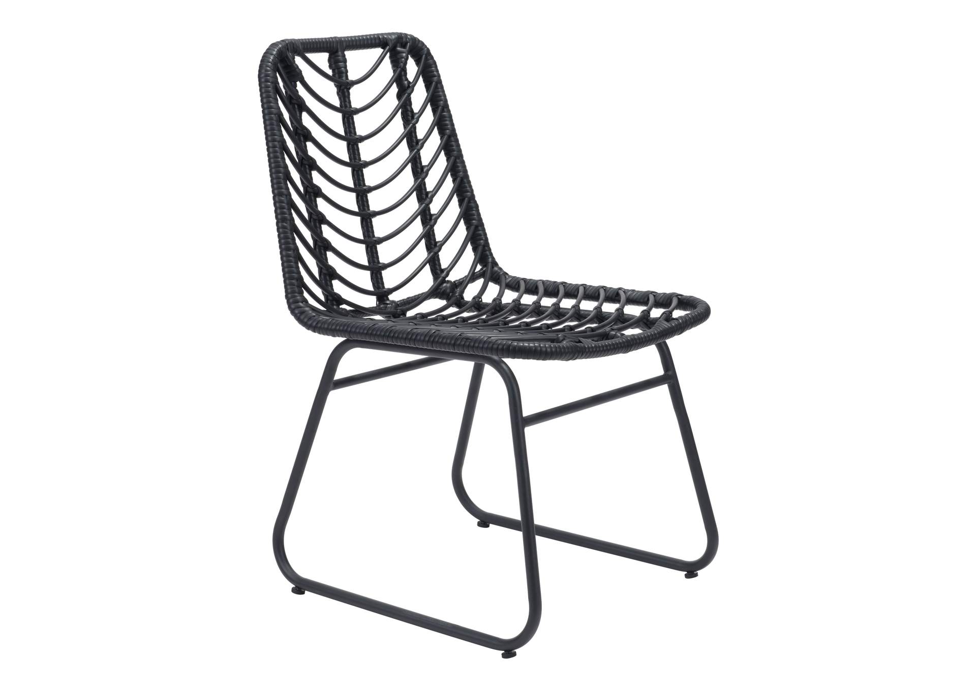 Laporte Dining Chair (Set Of 2) Black,Zuo