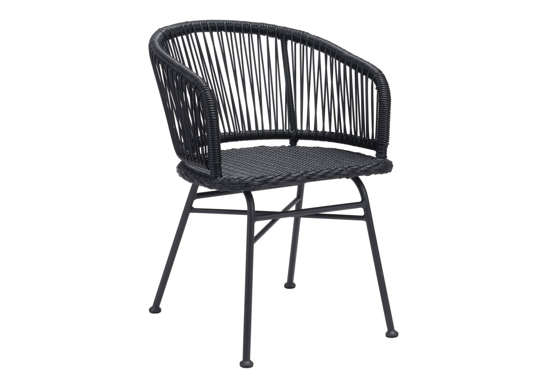 Zaragoza Dining Chair (Set Of 2) Black,Zuo