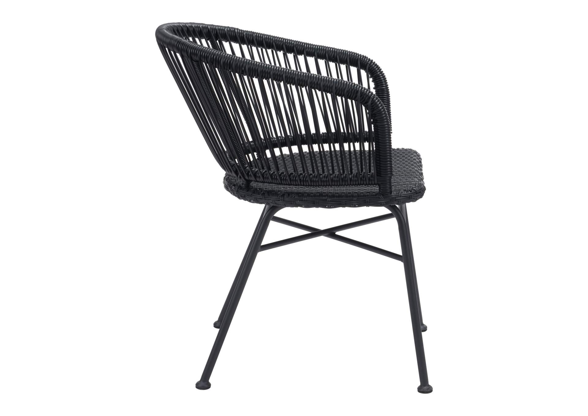 Zaragoza Dining Chair (Set Of 2) Black,Zuo