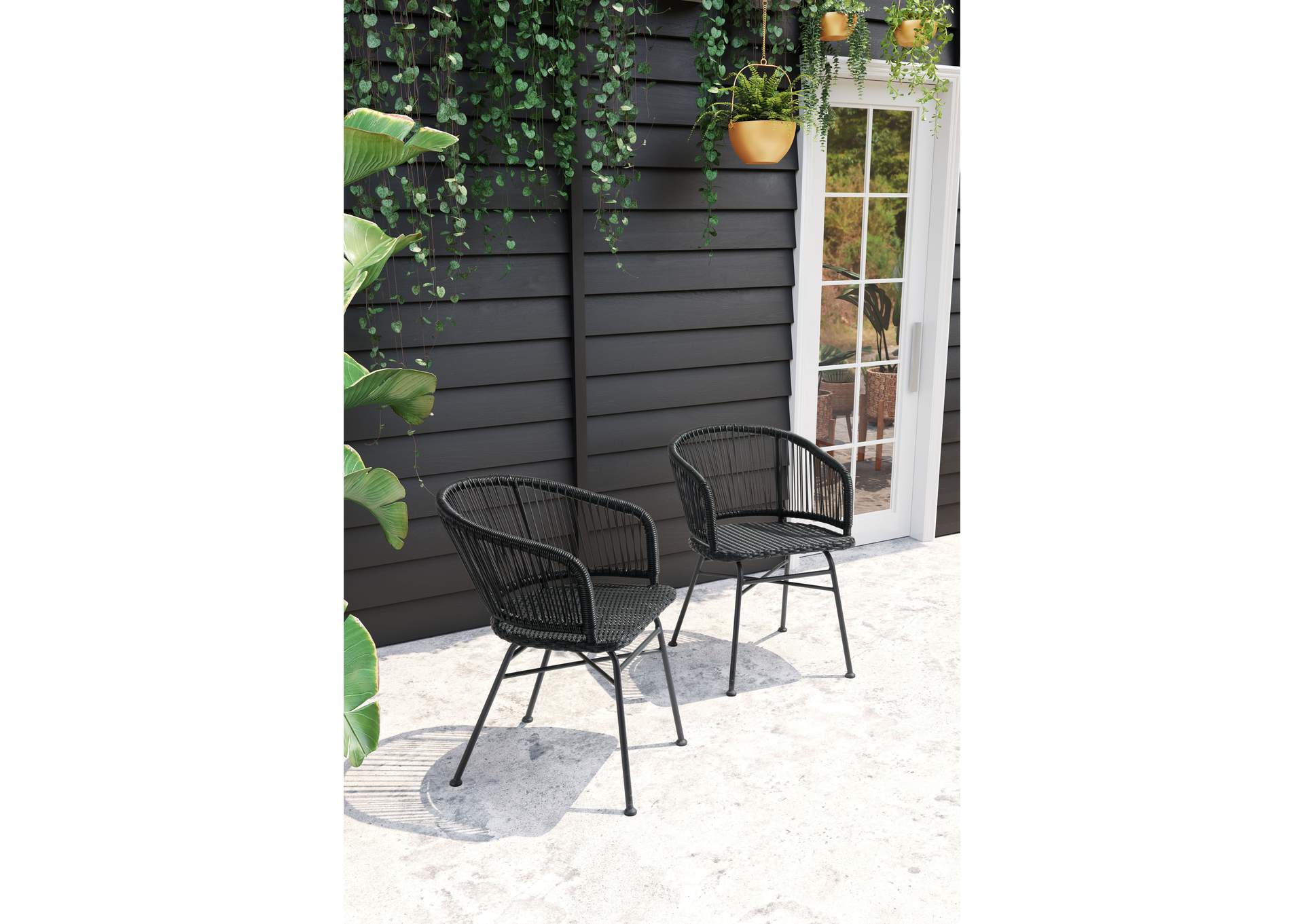 Zaragoza Dining Chair (Set Of 2) Black,Zuo